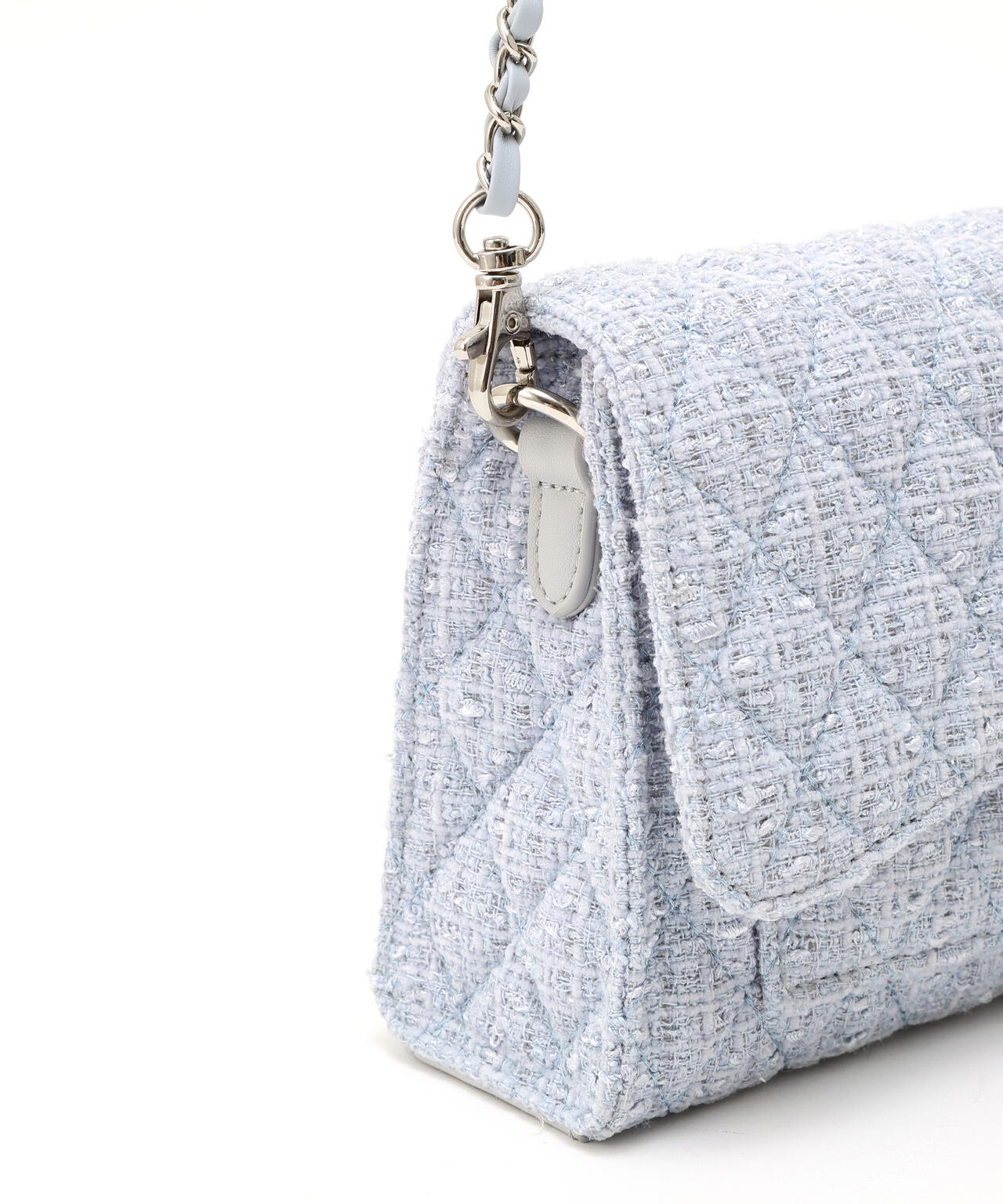 ツイードキルティングチェーンバッグ