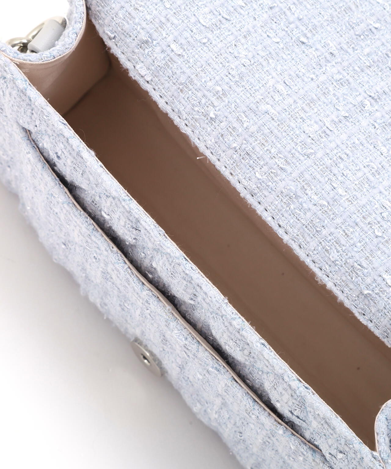 ツイードキルティングチェーンバッグ