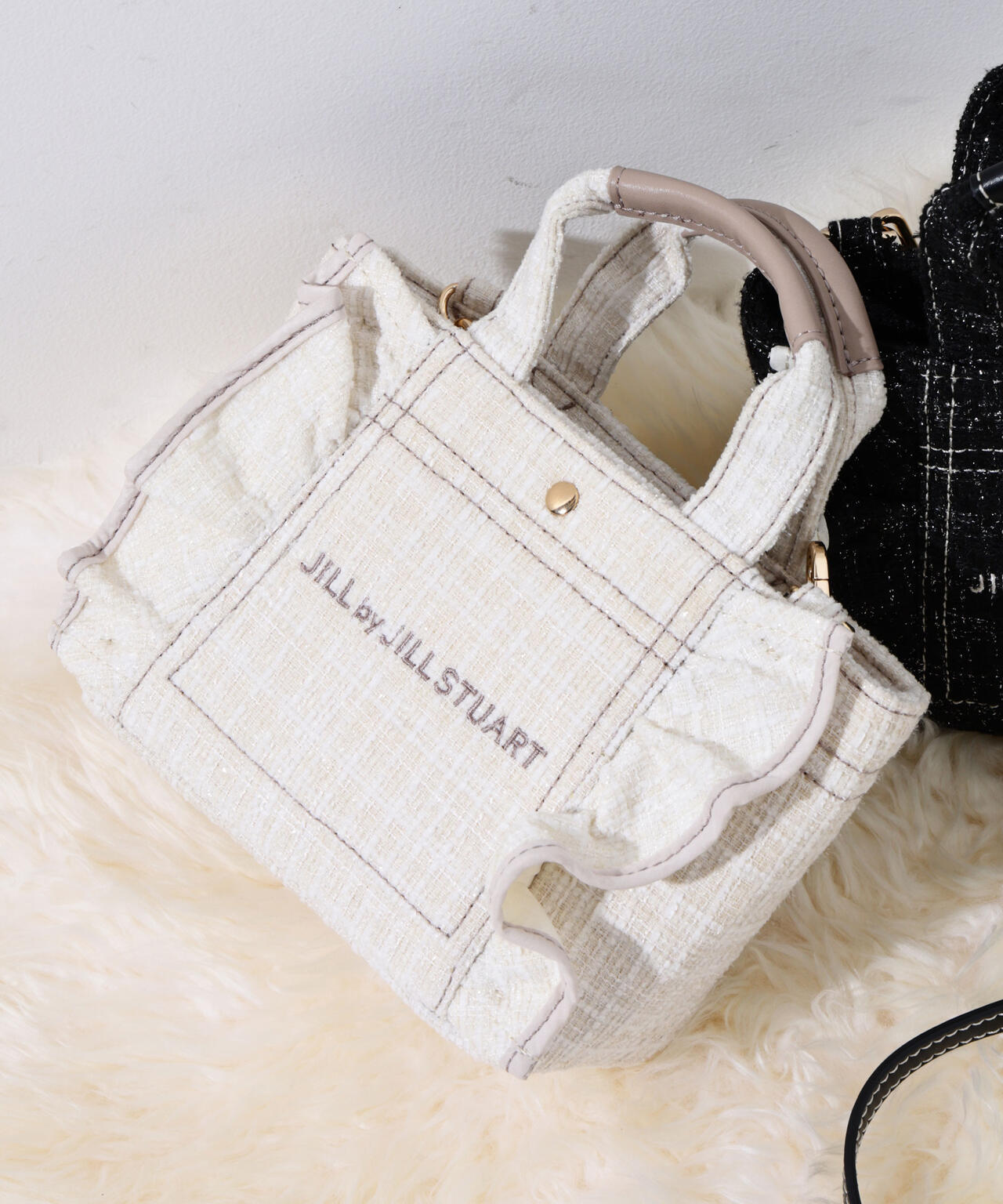 フリルトートミニ＞ツイード | JILL by JILL STUART（ジル バイ ジル