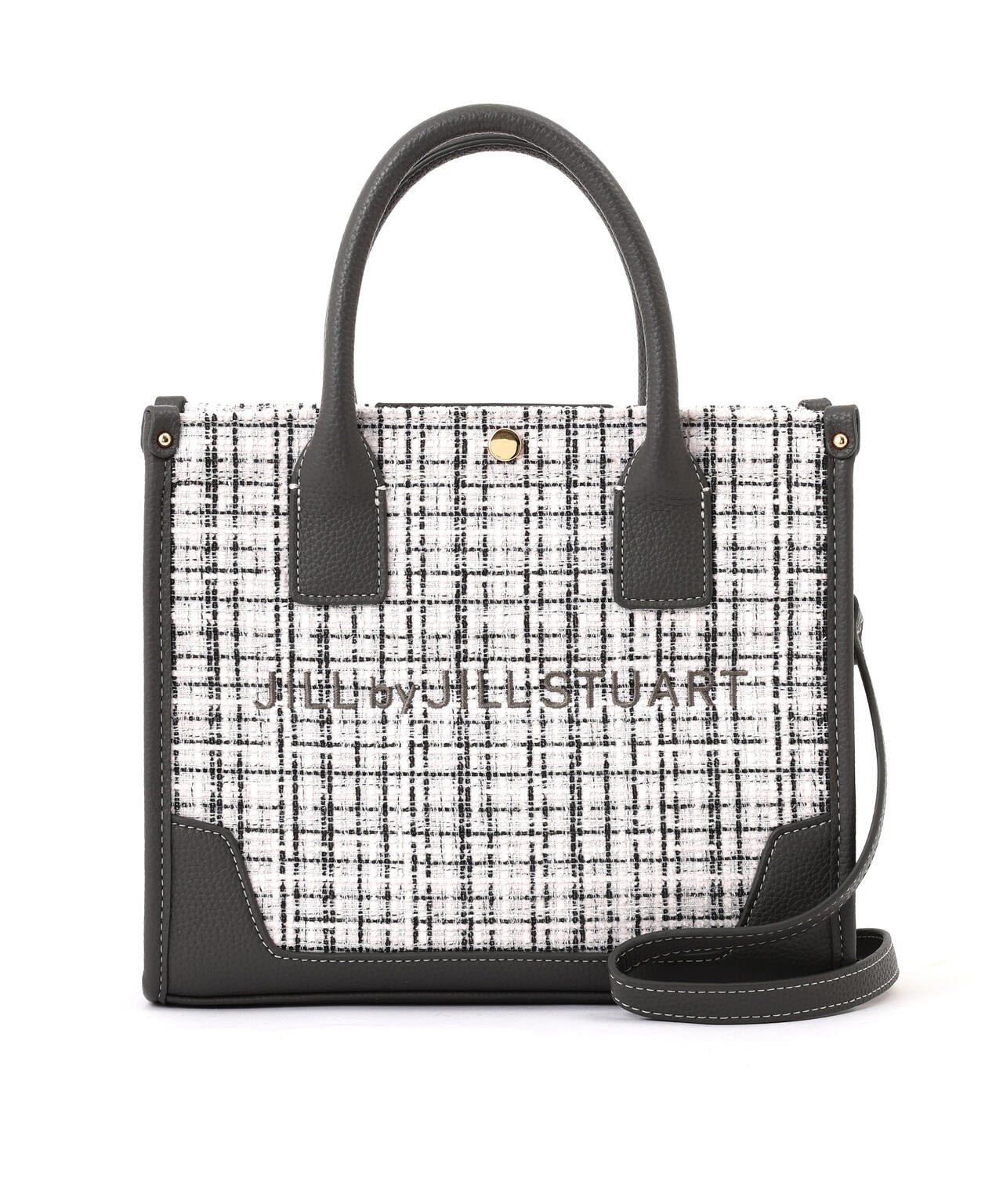 ツイードショルダートート