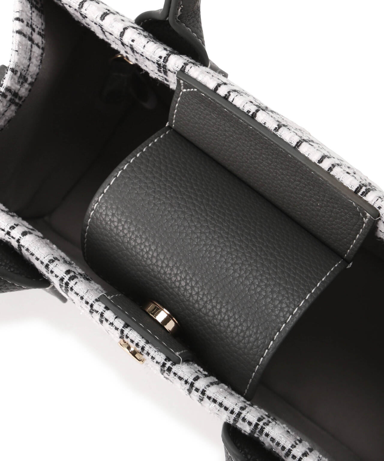 ツイードショルダートート