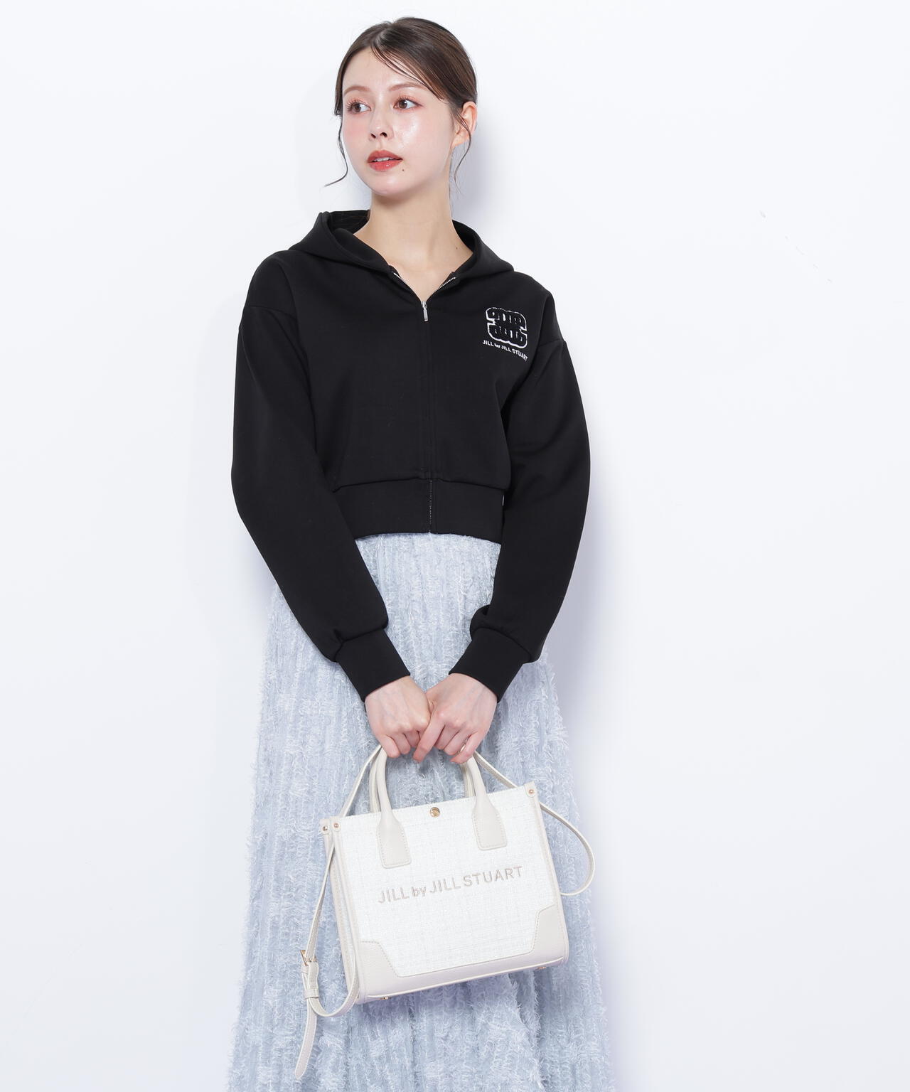 ツイードショルダートート