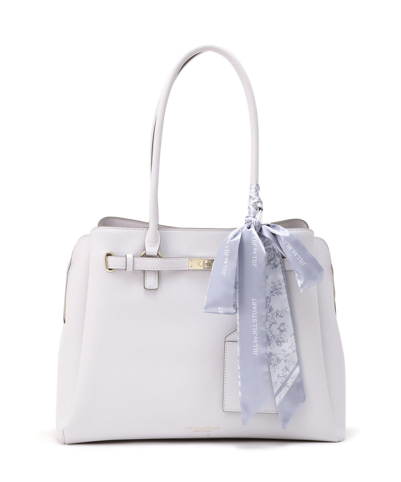 スカーフ付きベルテッドトート