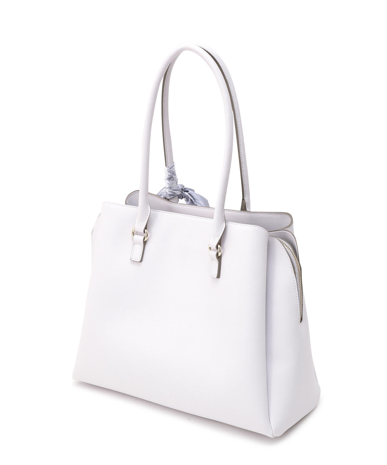 スカーフ付きベルテッドトート