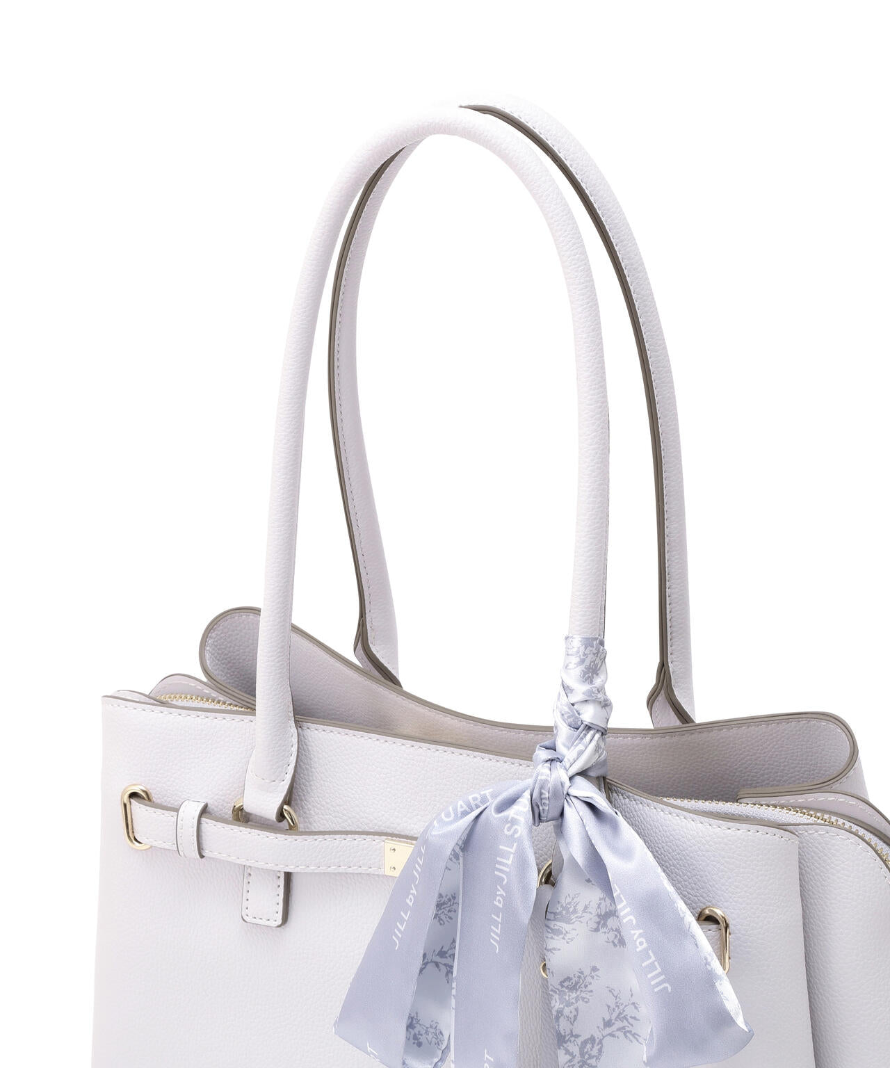 スカーフ付きベルテッドトート