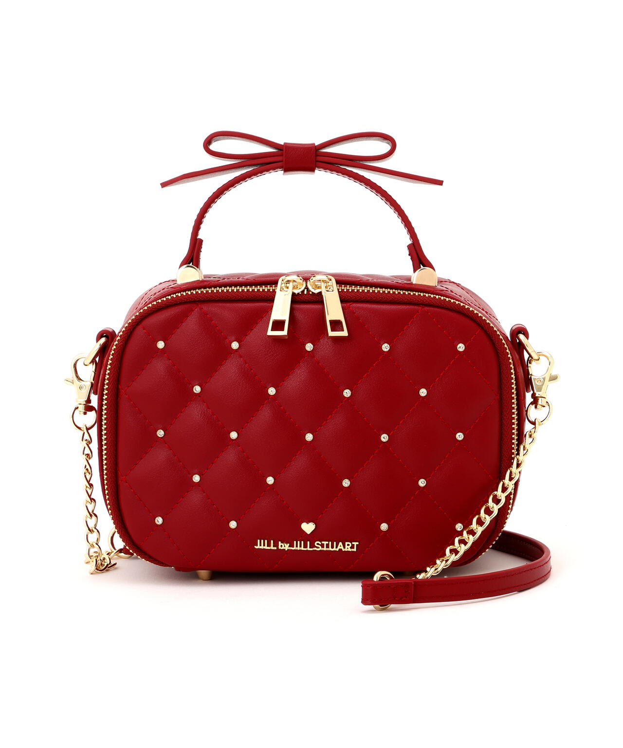 キルティングビジュースクエアバッグ