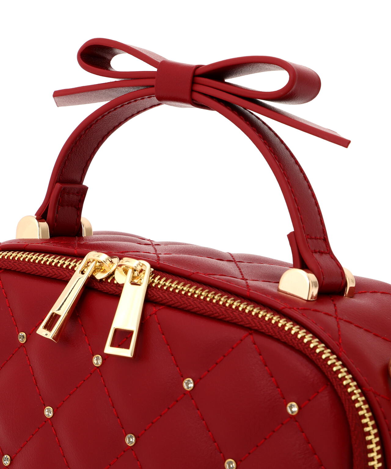 キルティングビジュースクエアバッグ