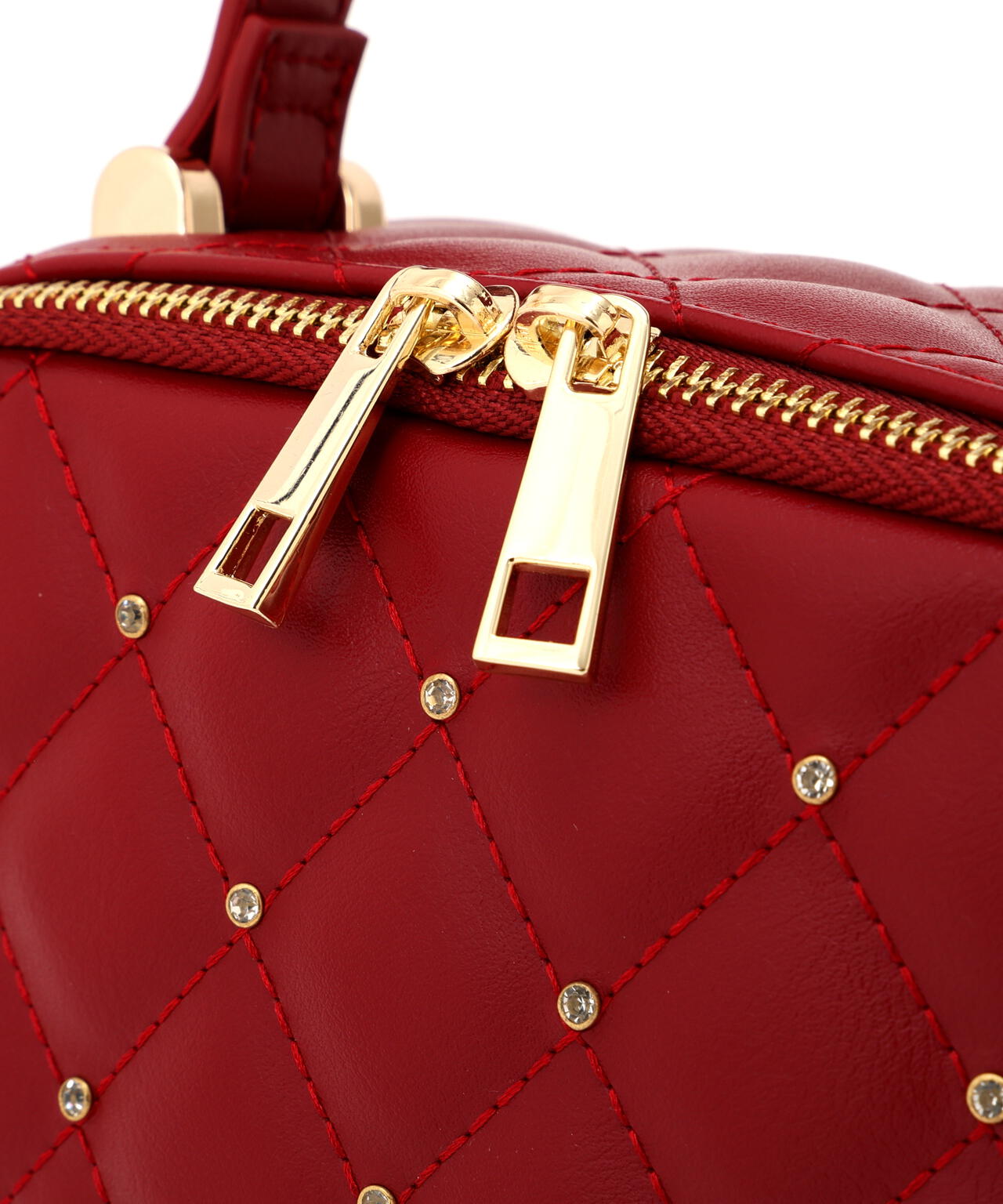 キルティングビジュースクエアバッグ