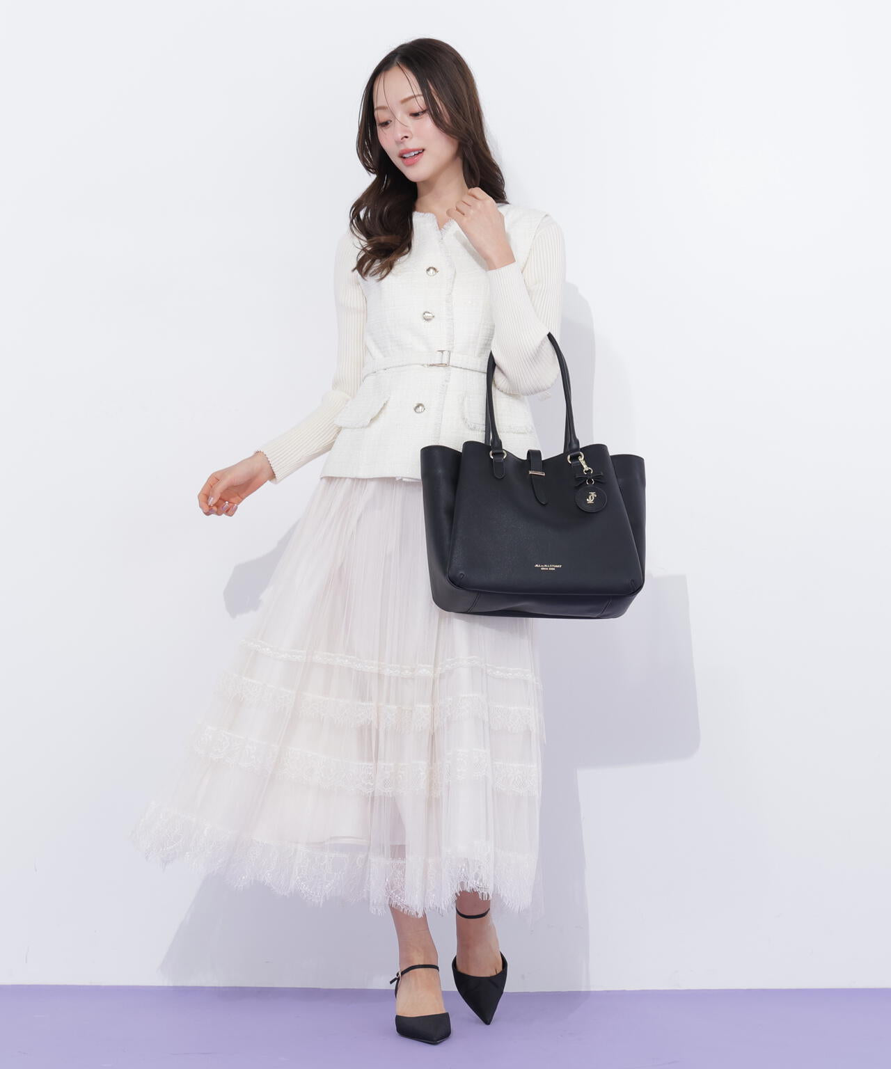 チャーム付きトートバッグ | JILL by JILL STUART（ジル バイ ジル