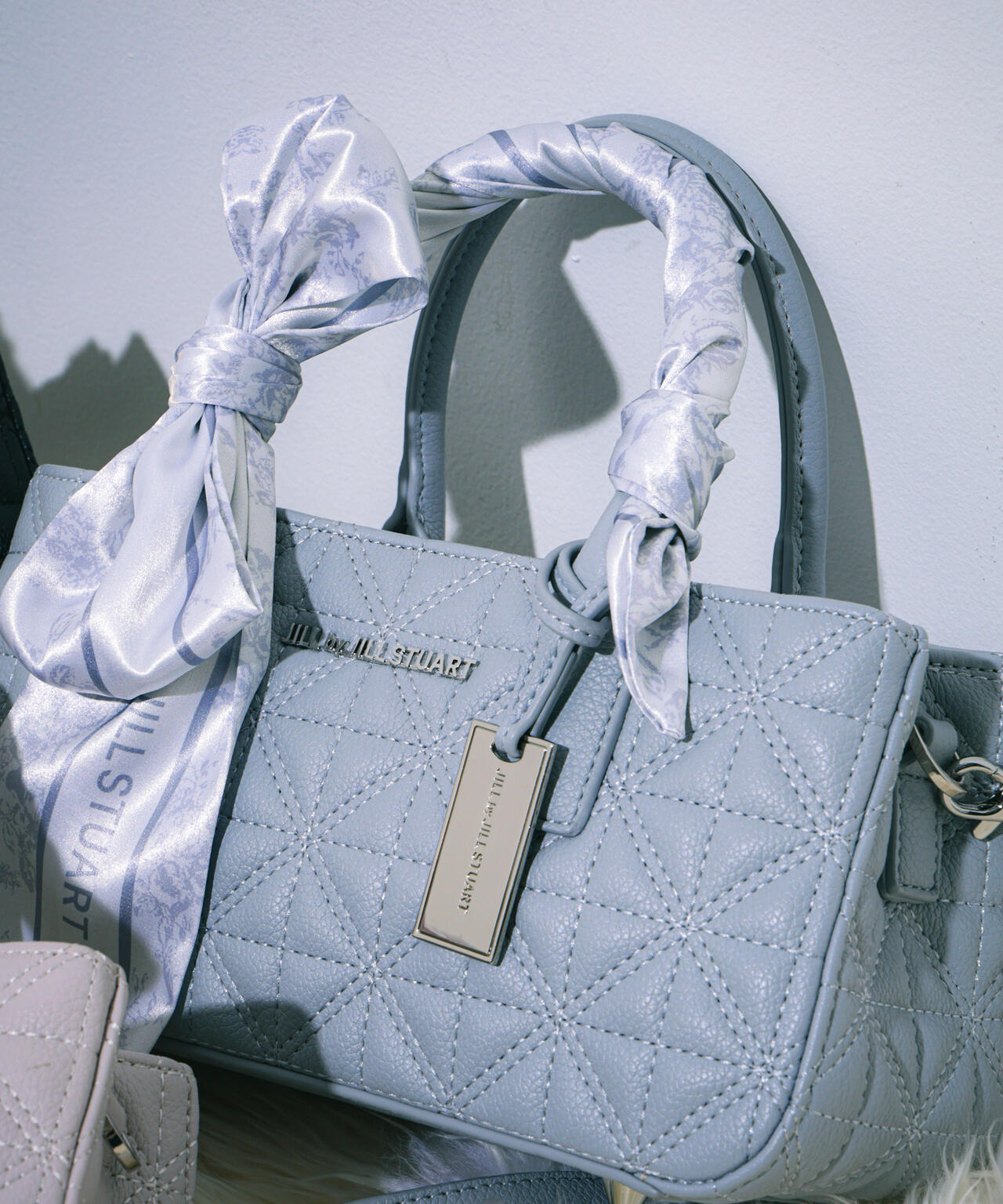 スカーフキルティングトートバッグ