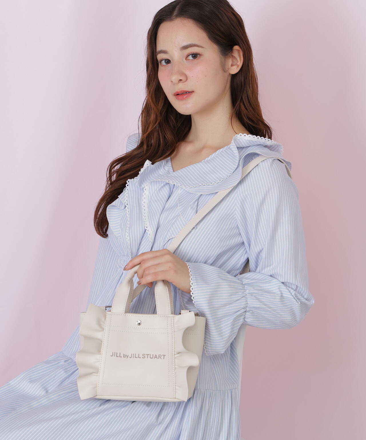 フリルトートミニ＞フェイクレザー | JILL by JILL STUART（ジル バイ