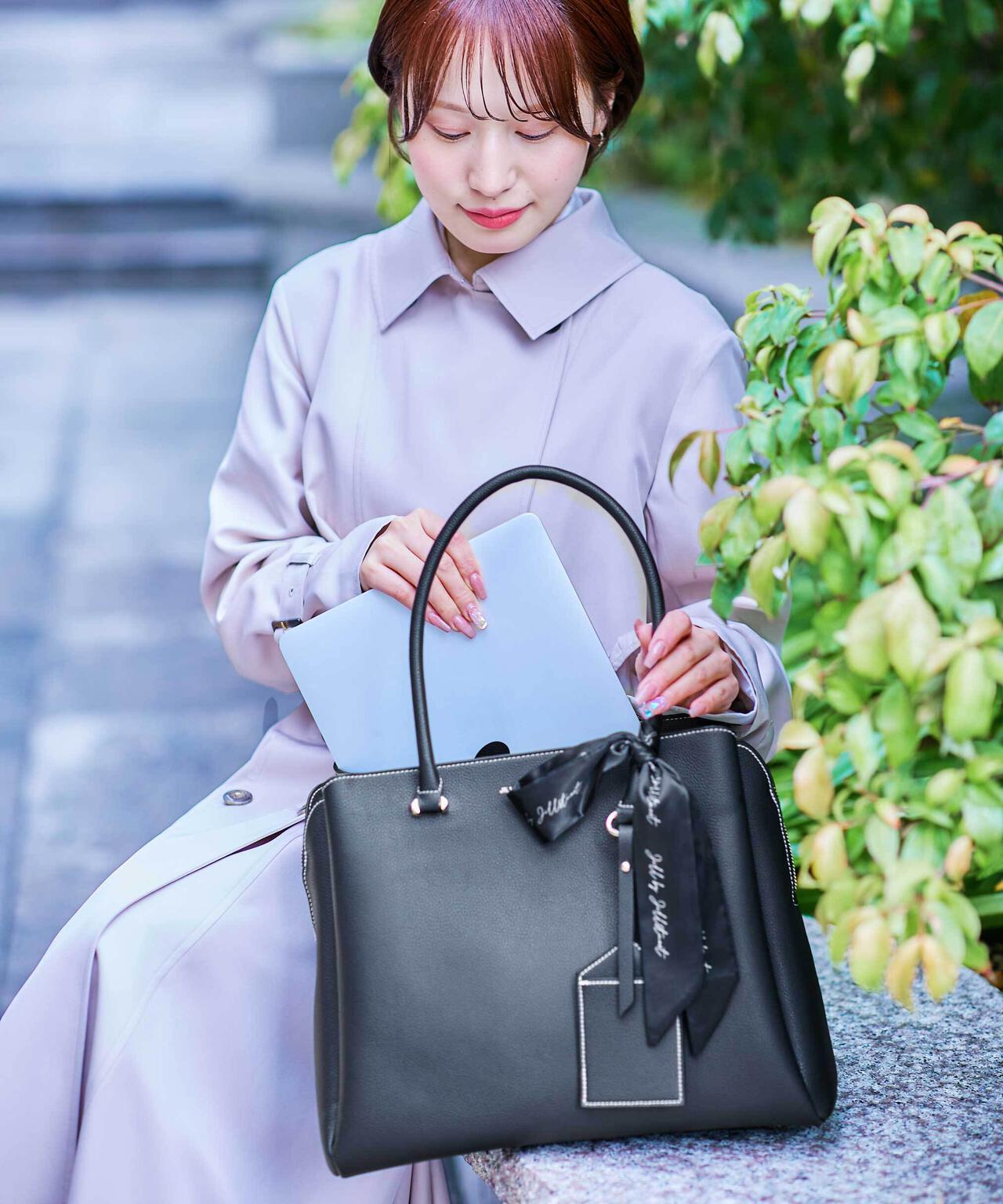 JILL by JILLSTUART　スカーフトートバッグ 小　ブラック SVPスカーフトートバッグ | JILL by JILL STUART（ジル バイ ジル