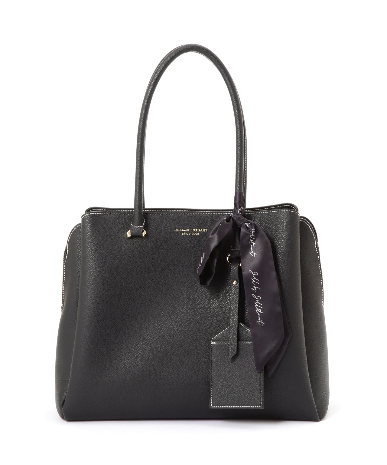 JILL by JILL STUART スカーフトートバッグ　黒　大 Link J スカーフトートバッグ 大｜ジルバイジルスチュアートの