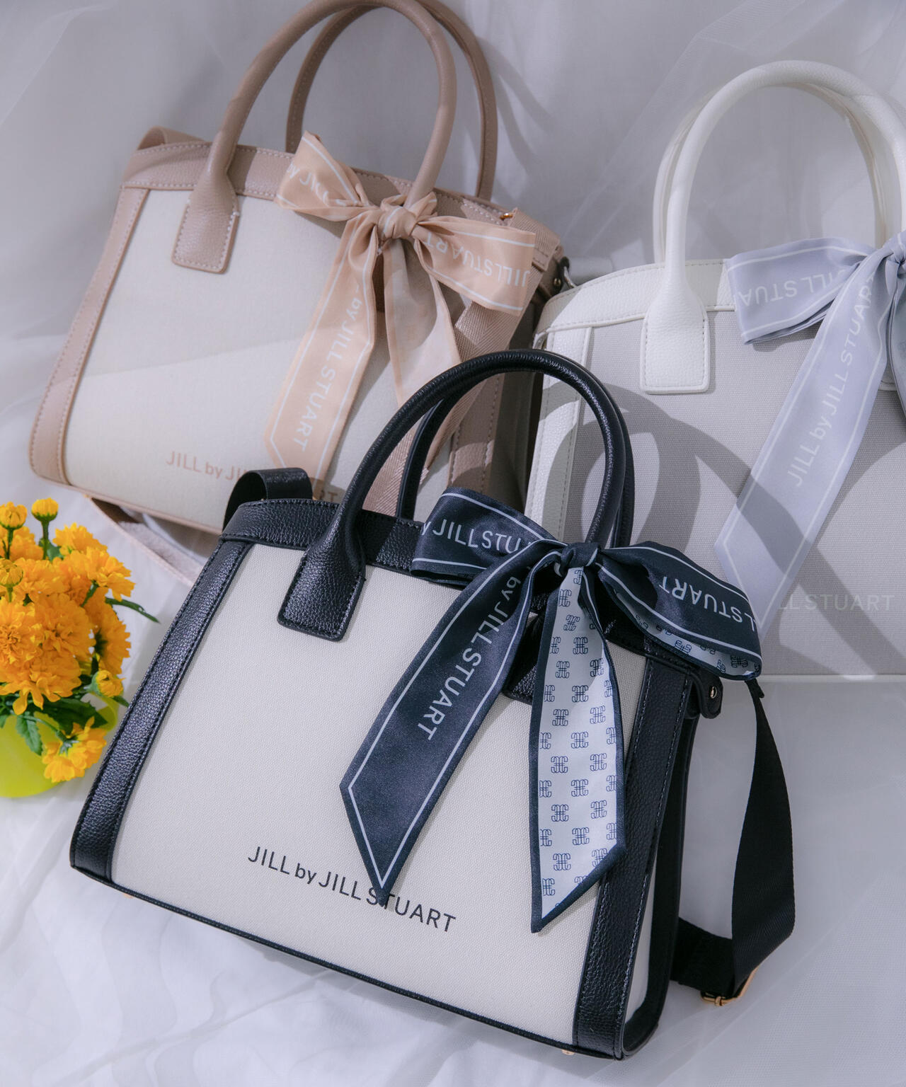 イルネージュパウチまとめ売り バイカラーコンビトート小 | JILL by JILL STUART（ジル バイ ジル