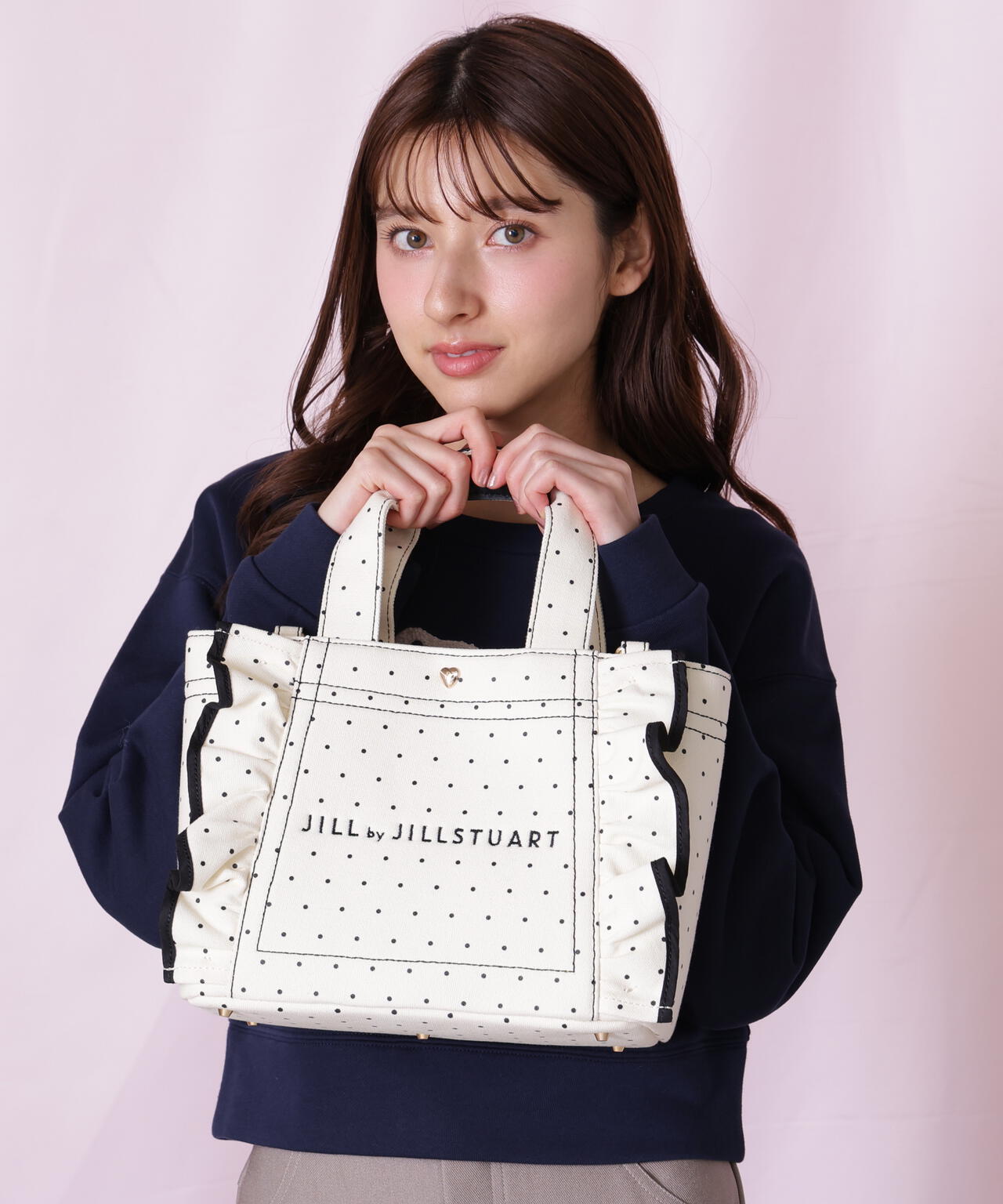 バレンタインフリルトートバッグ