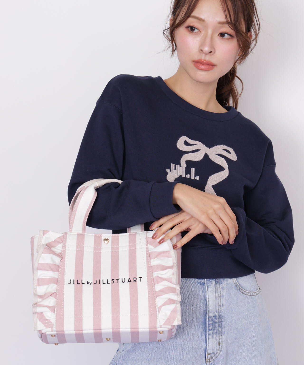 バレンタインフリルトートバッグ