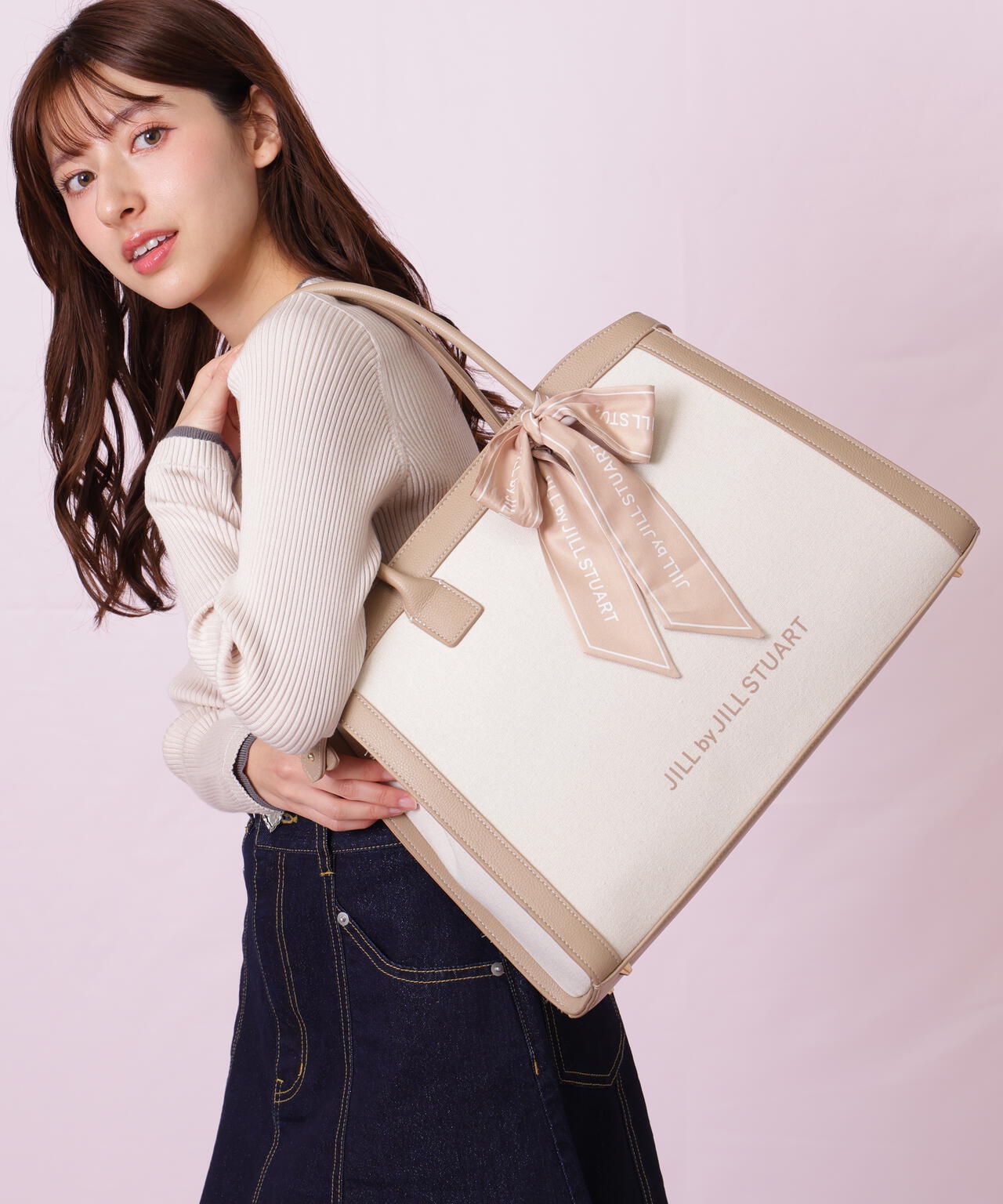 バイカラーコンビトート大 | JILL by JILL STUART（ジル バイ ジル
