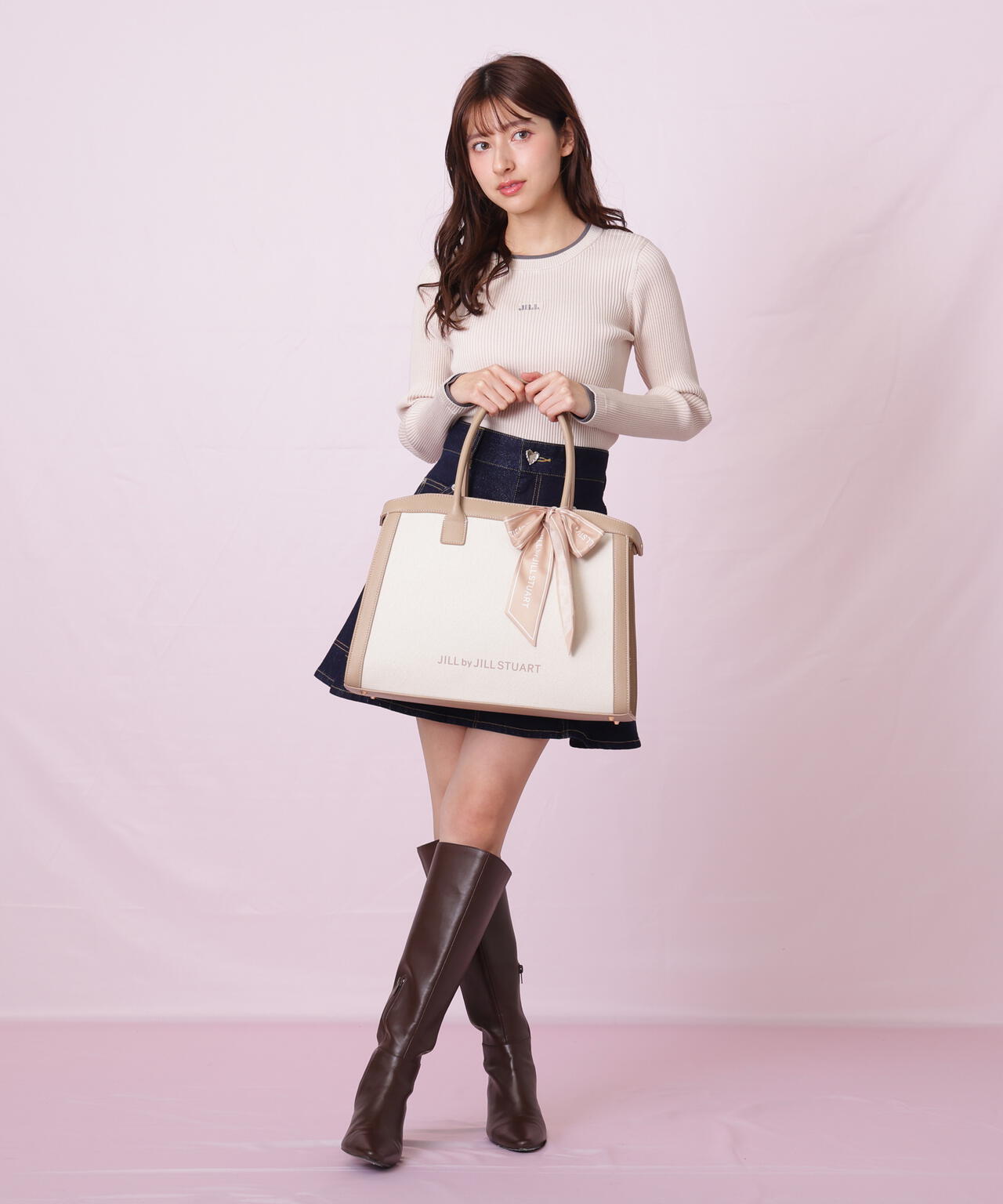 バイカラーコンビトート大 | JILL by JILL STUART（ジル バイ ジル