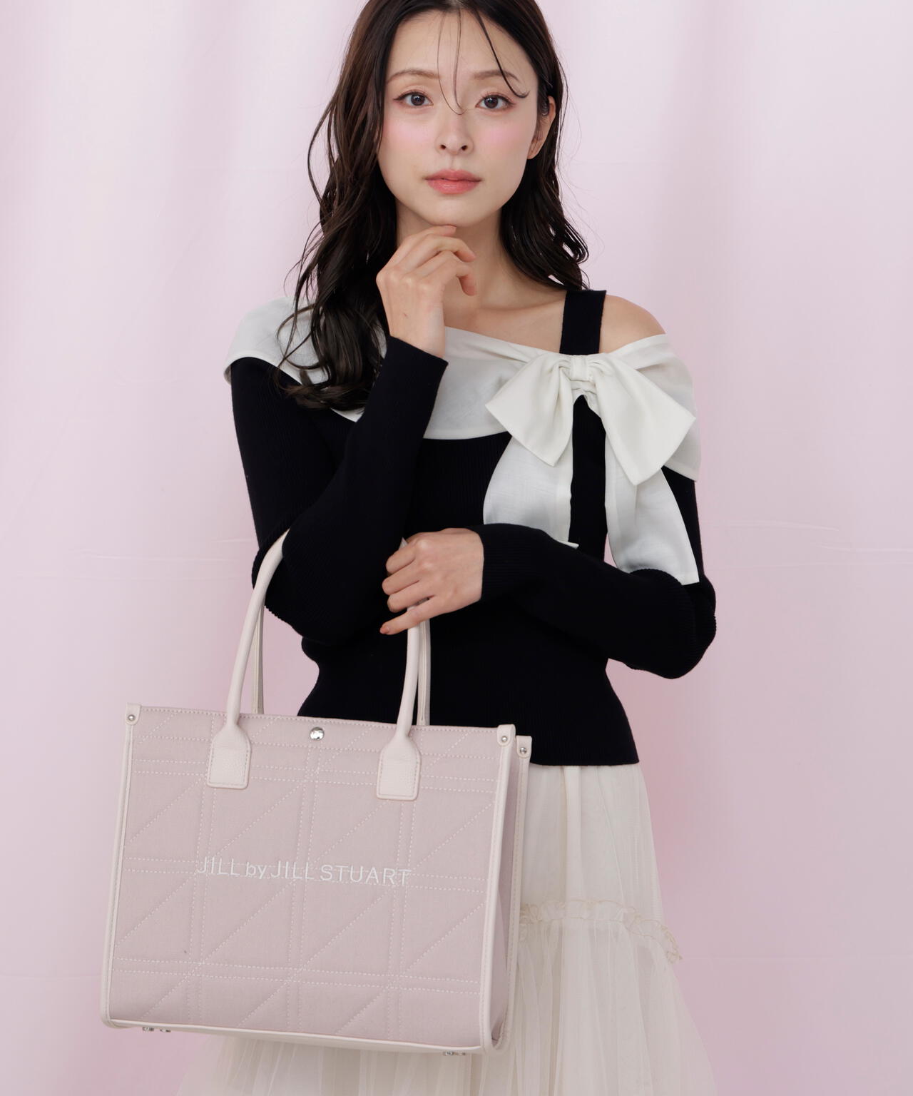 ステッチパイピングトート大 | JILL by JILL STUART（ジル バイ ジル