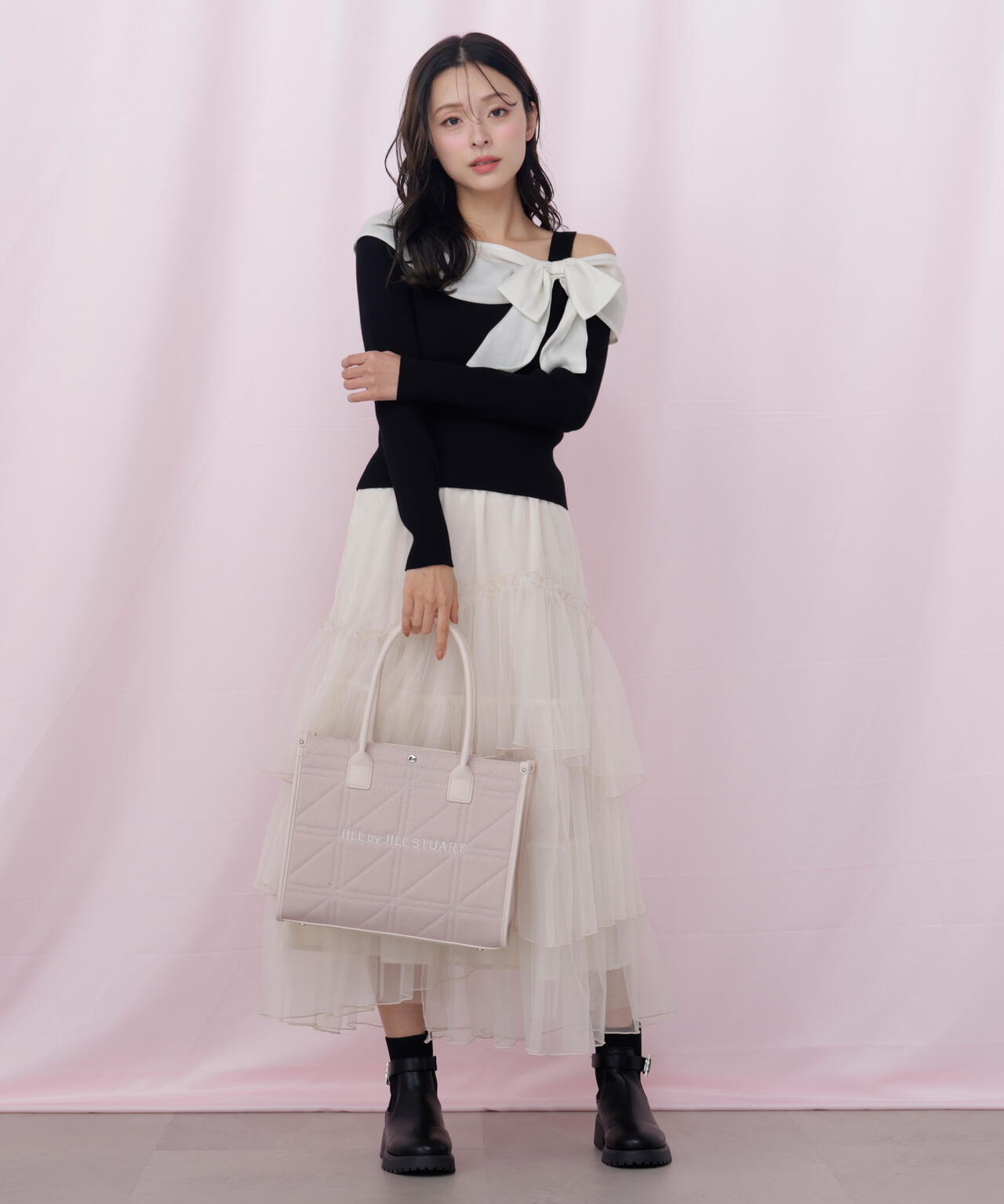 ステッチパイピングトート大