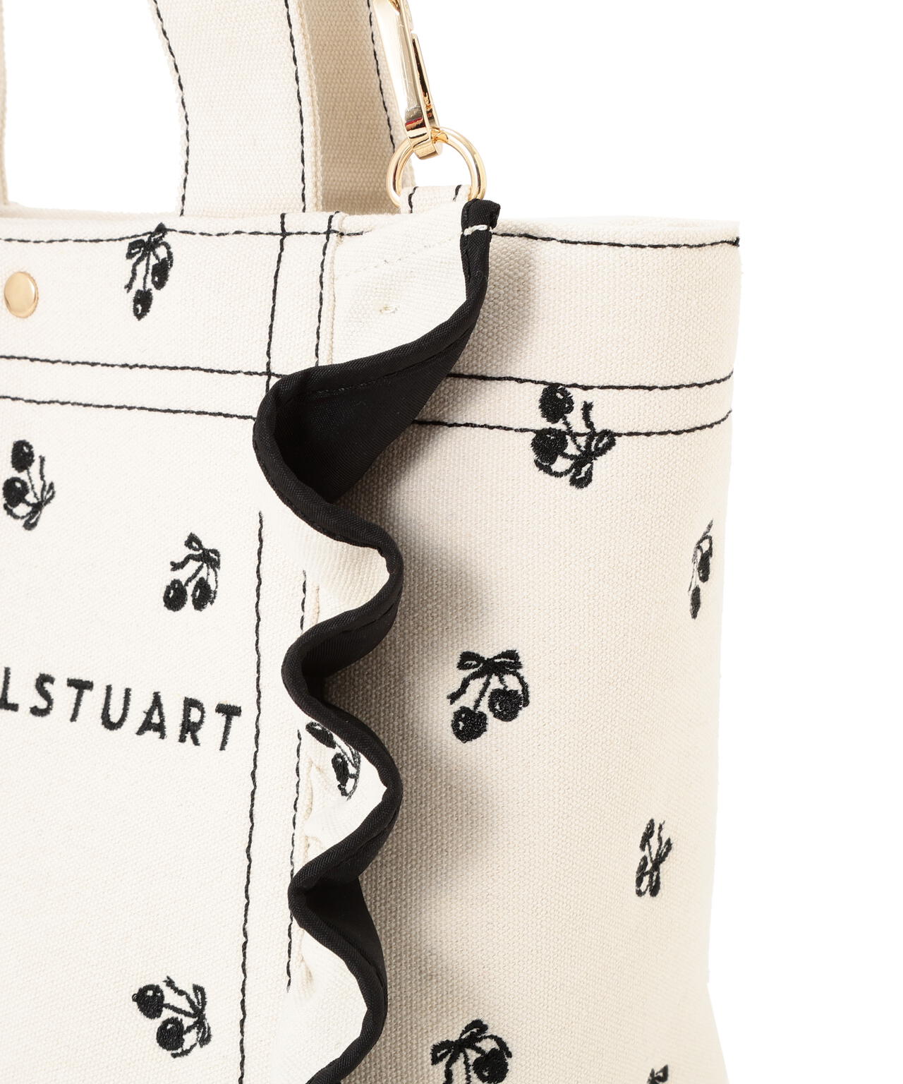 ＜Cherryシリーズ＞フリルトートバッグ