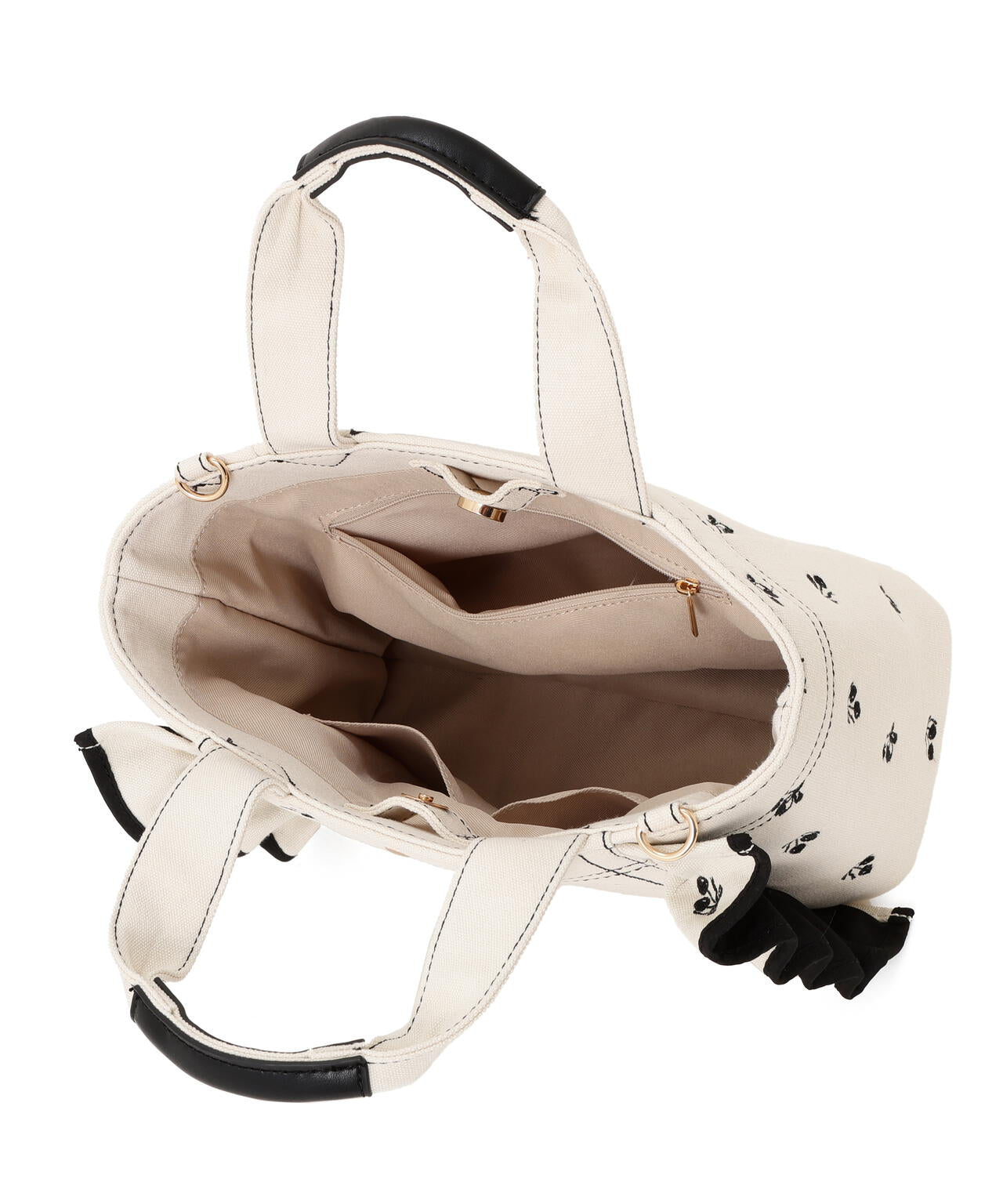 ＜Cherryシリーズ＞フリルトートバッグ