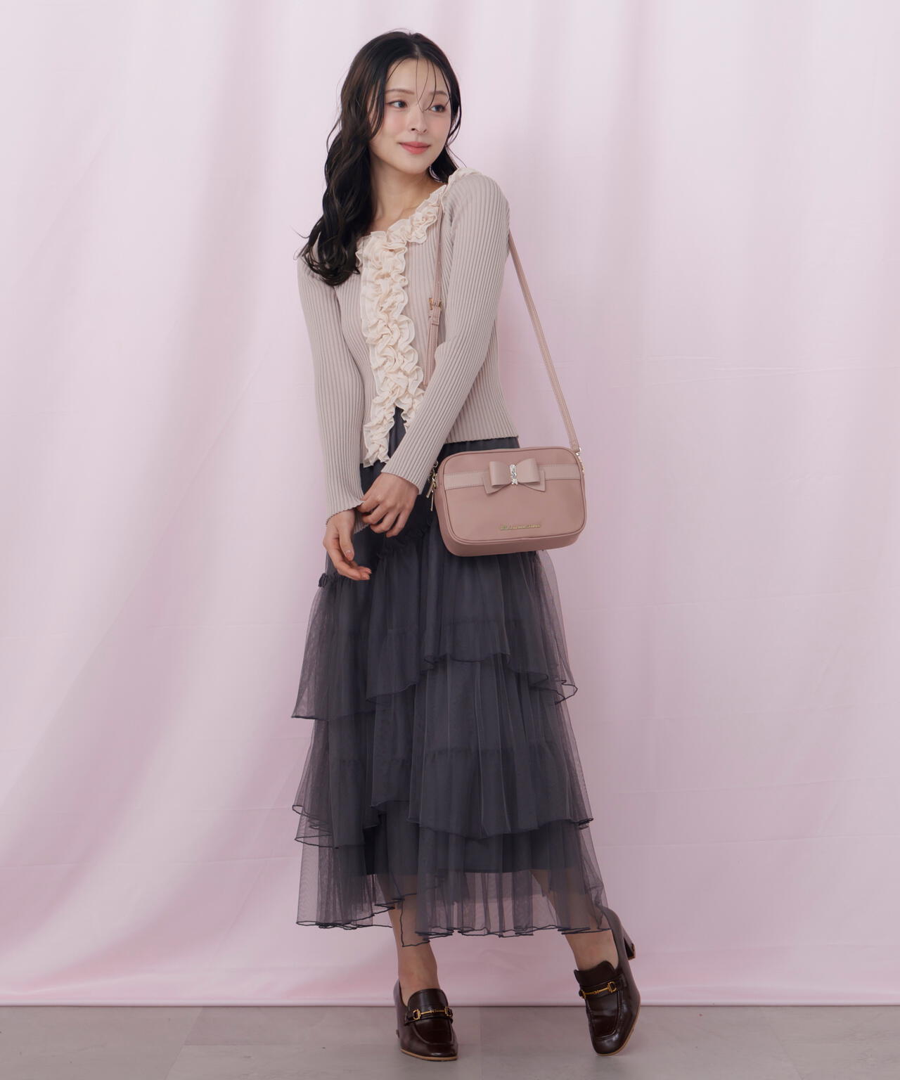 新作ビジュー付きベルト‼︎‼︎ジルバイジルスチュアートナイロンリボンポシェット JILL by JILLSTUART - 新作ビジュー付きベルト‼︎‼︎ジルバイジル
