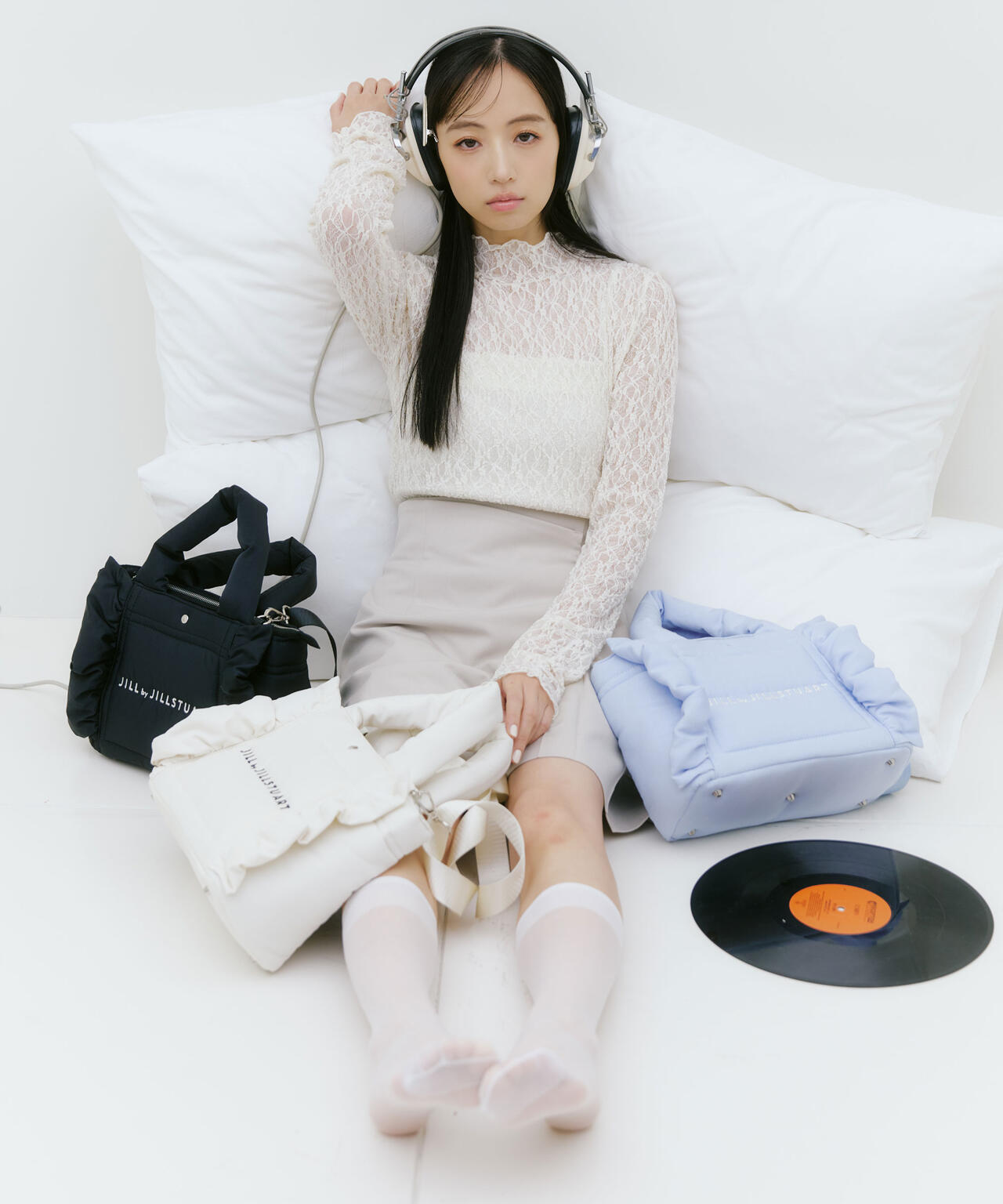 パフフリルトート