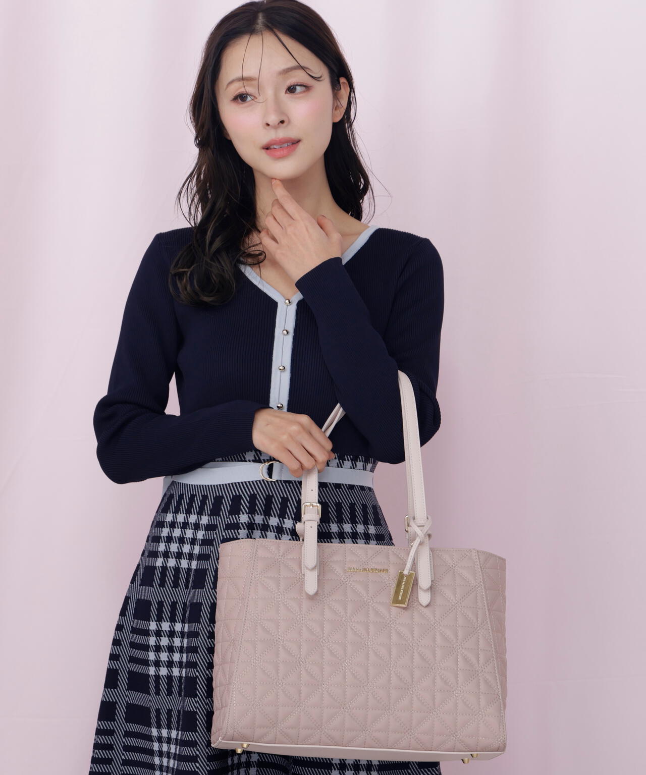 キルティングA4トートバッグ