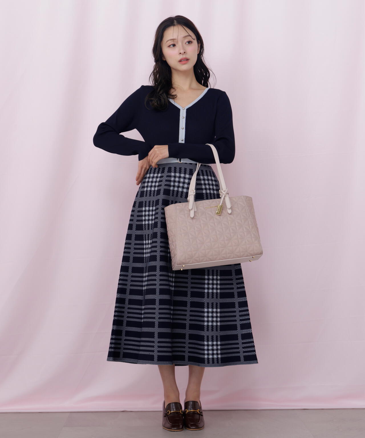 キルティングA4トートバッグ