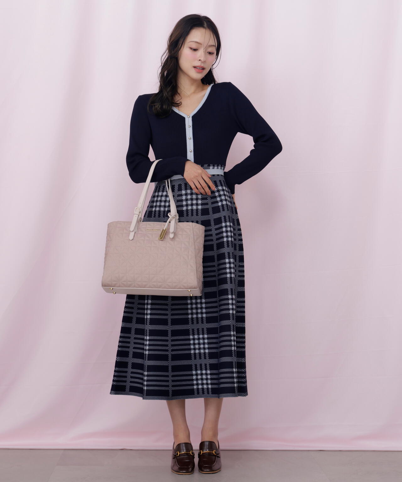 キルティングA4トートバッグ