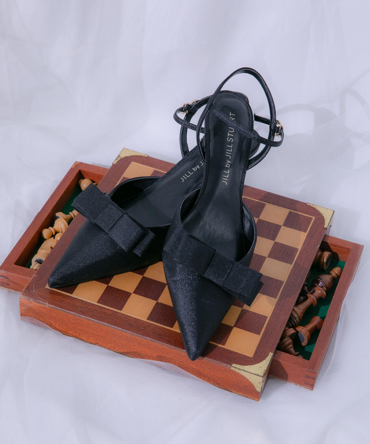 靴/バッグ 靴 ハイヒールパンプスjill stuart ジルスチュアート シュー JILLSTUART shoe バックリボンポインテッド