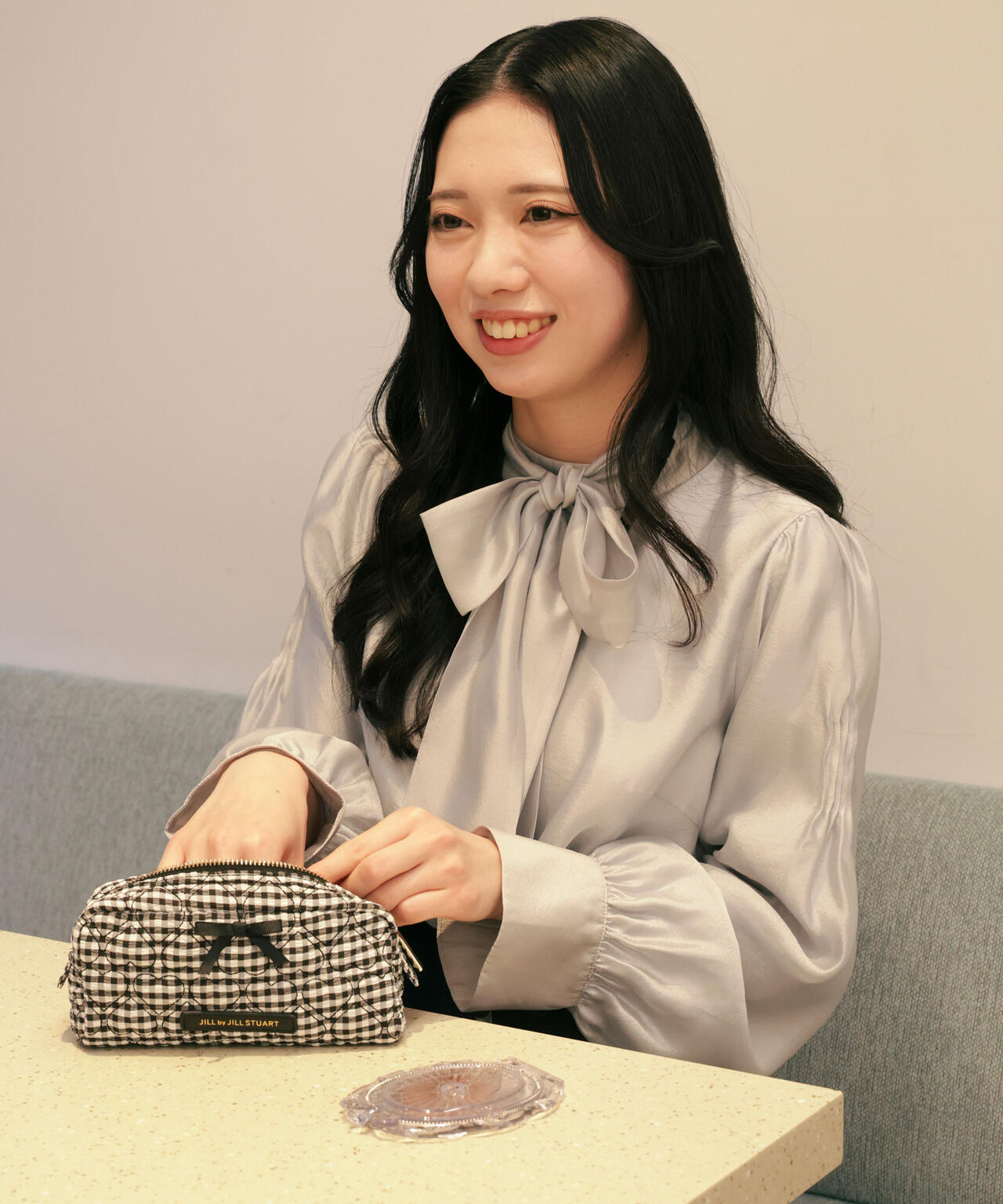 ハートキルトポーチ