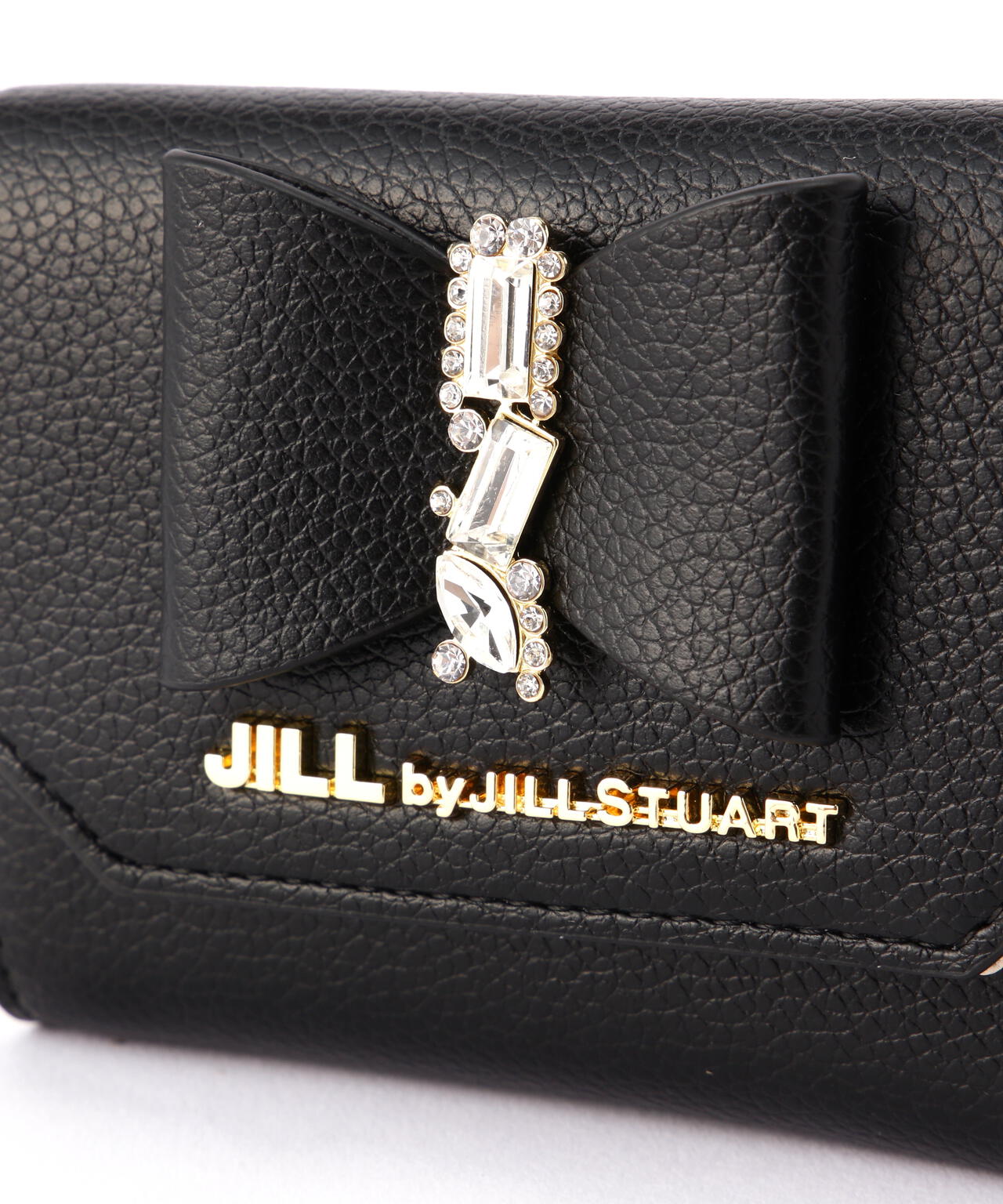 JILL BY JILLSTUART リボンビジューウォレット 財布 ブラック リボンビジューウォレットミニ財布 | JILL by JILL STUART（ジル バイ