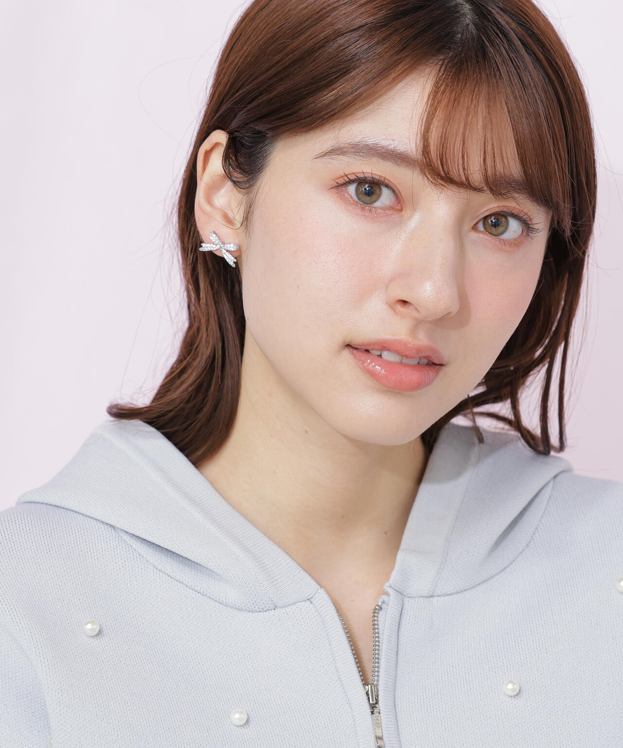 Cubic パヴェリボンピアス | JILL by JILL STUART（ジル バイ ジル