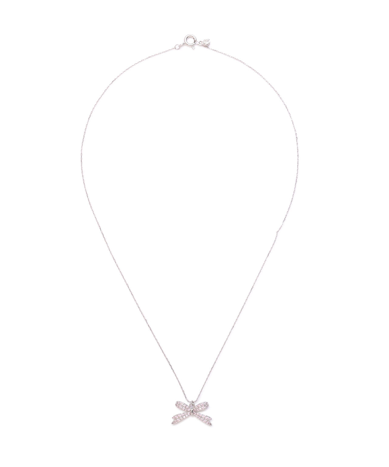 Cubic パヴェリボンネックレス