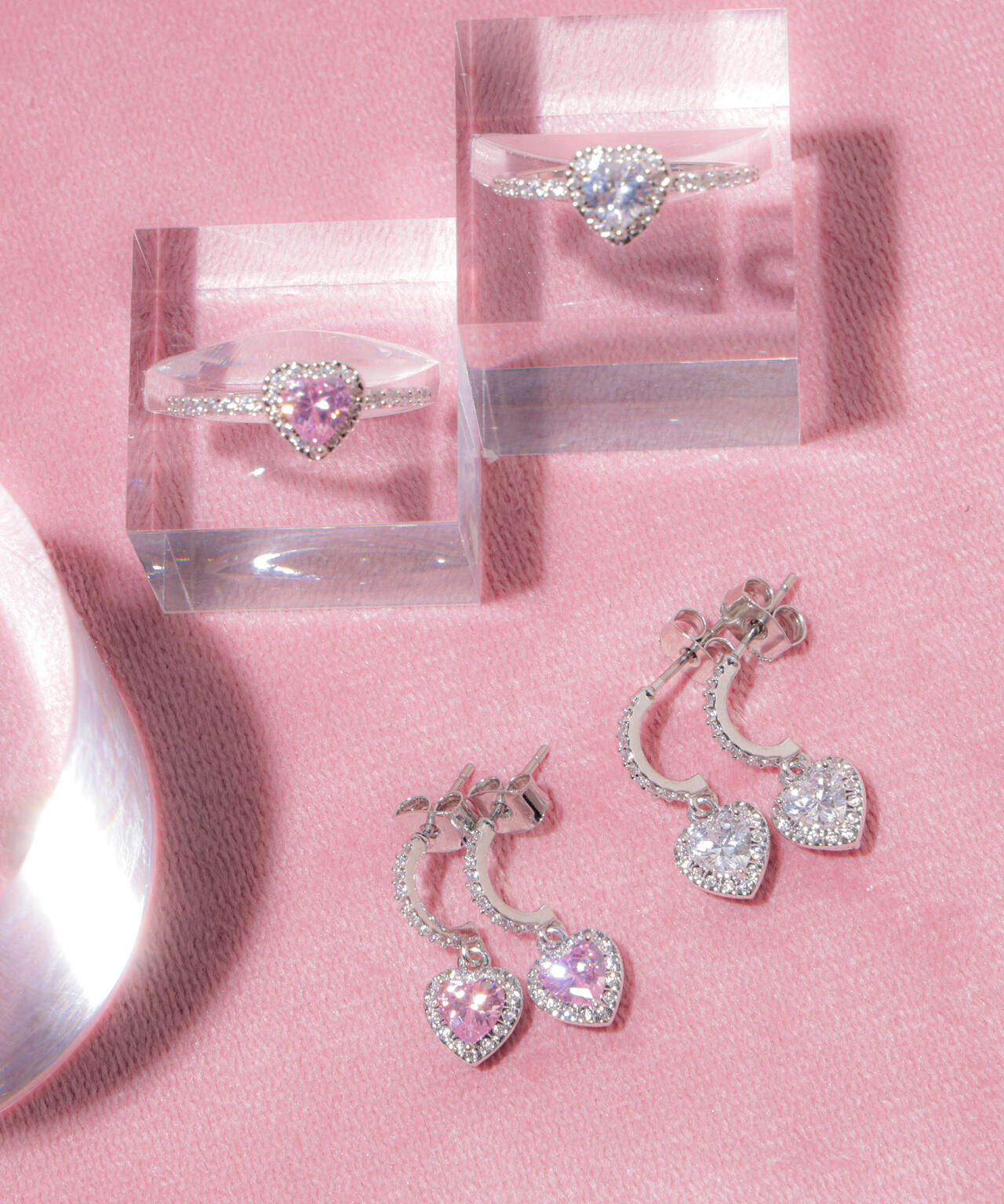 Cubic プチハートピアス | JILL by JILL STUART（ジル バイ ジル