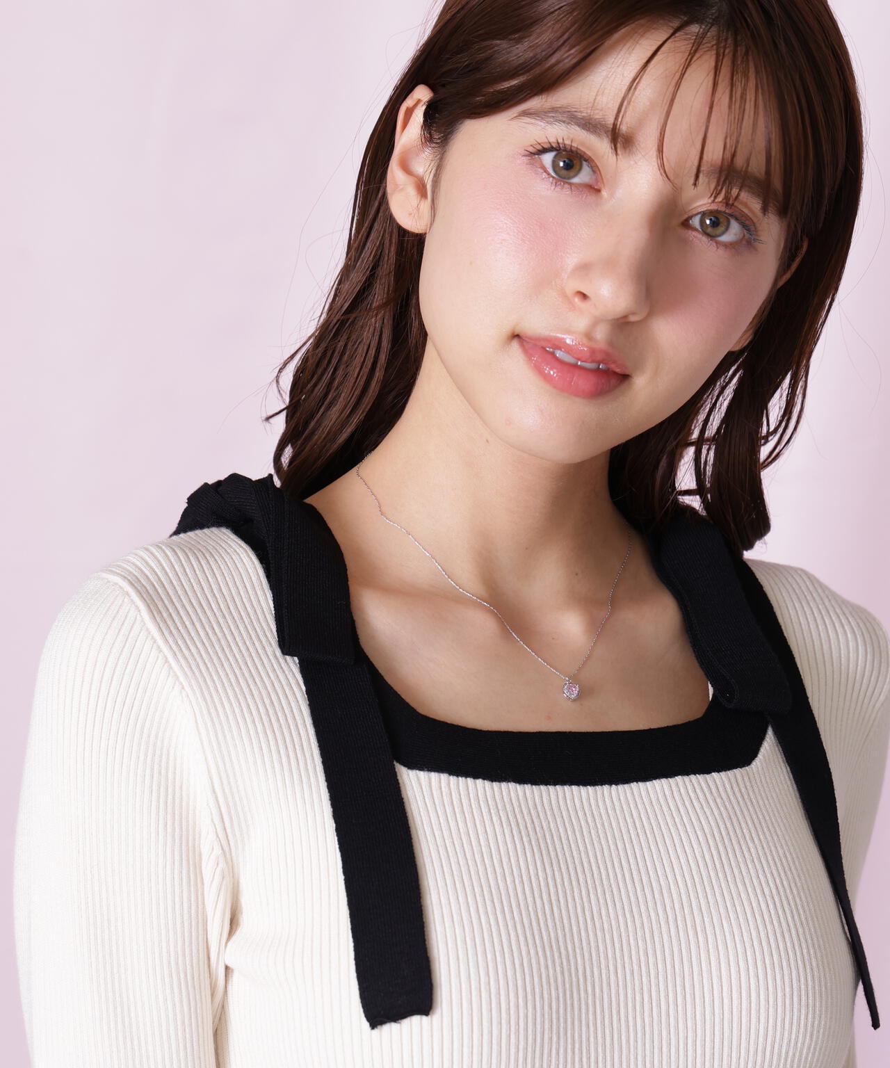 Cubic プチハートネックレス | JILL by JILL STUART（ジル バイ ジル