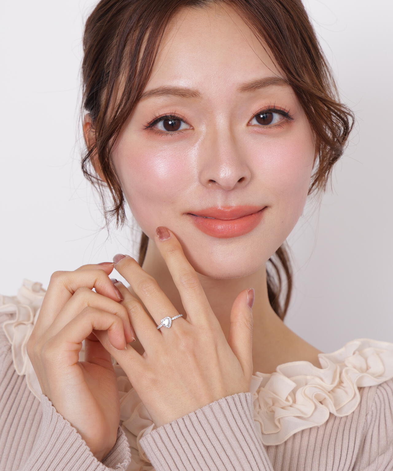 JILL STUART ジルスチュアート　k10 オパール　リング　10号 Cubic プチハートリング | JILL by JILL STUART（ジル バイ ジル