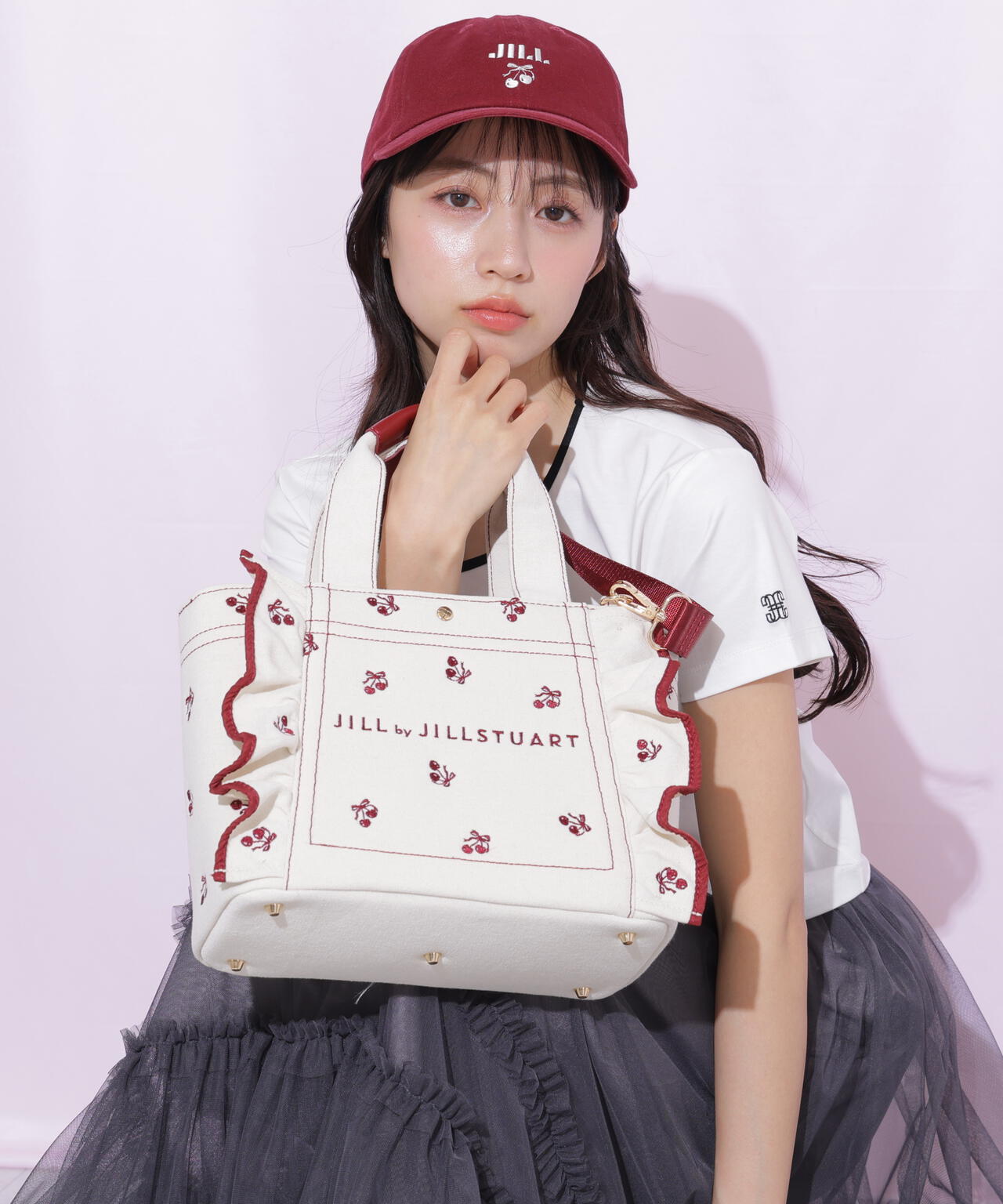 (未使用)　JILL by JILLSTUART　帽子 Cherryシリーズ＞キャップ | JILL by JILL STUART（ジル バイ ジル