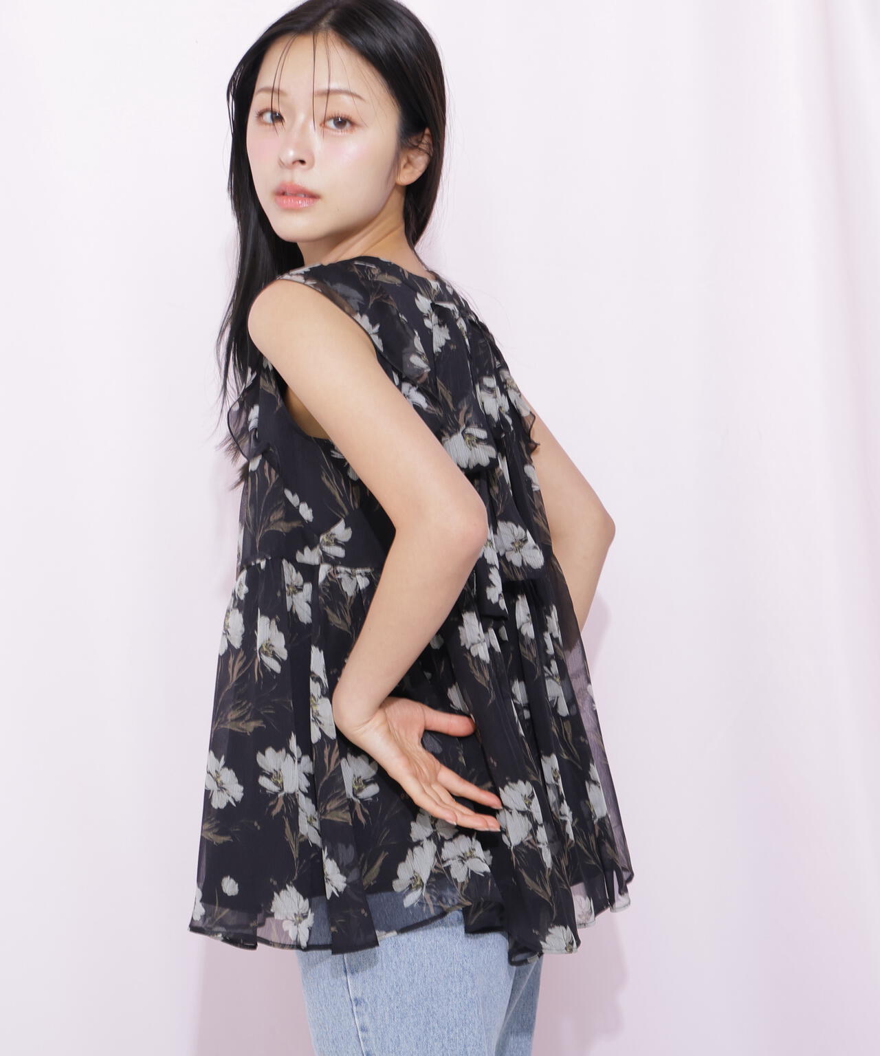 RIBBONシリーズ〉ティアードチュニックブラウス | JILL by JILL STUART