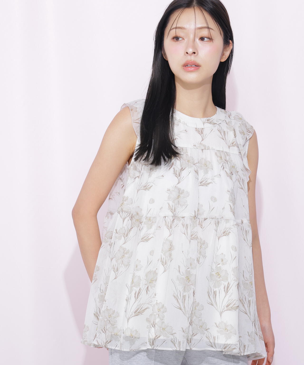 RIBBONシリーズ〉ティアードチュニックブラウス | JILL by JILL STUART