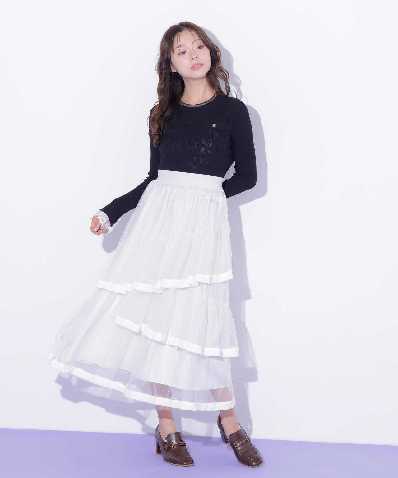 裾パイピングチュールスカート | JILL by JILL STUART（ジル バイ ジル