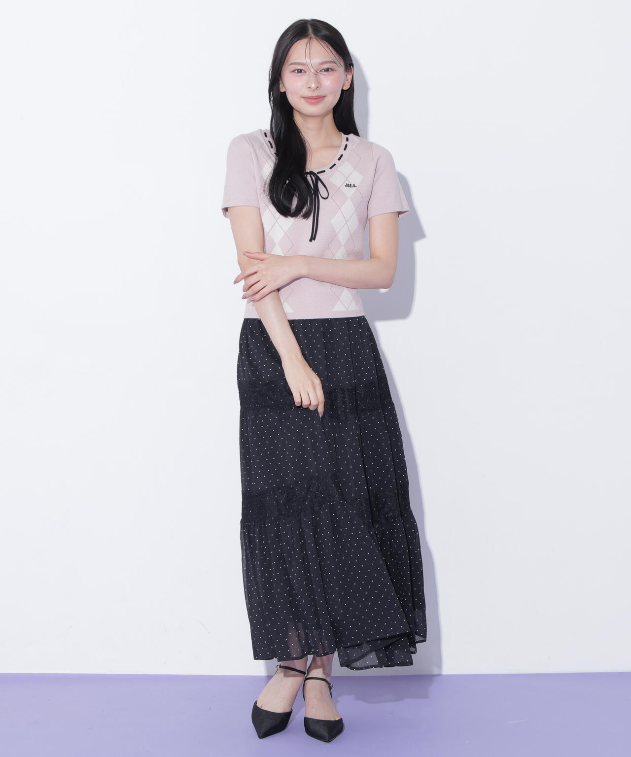 レース切り替えティアードスカート | JILL by JILL STUART（ジル バイ