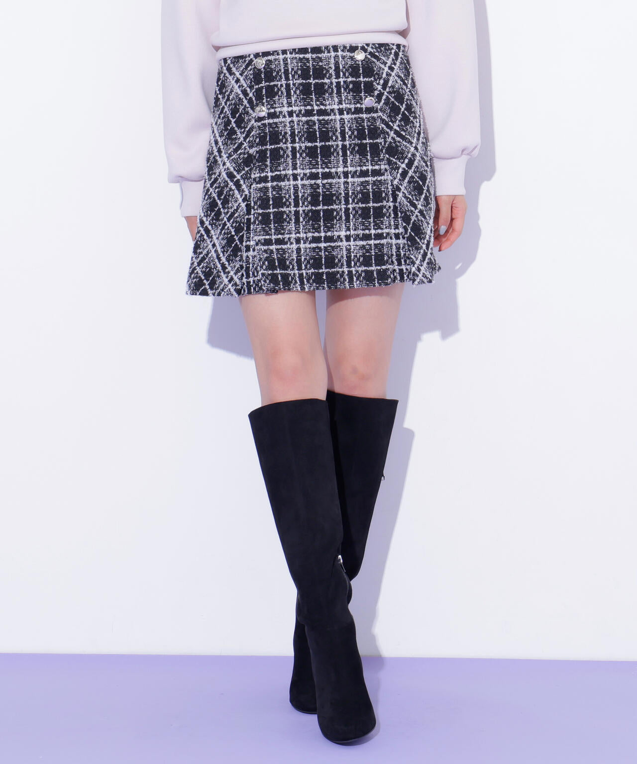 カルゼチェックミニスカート