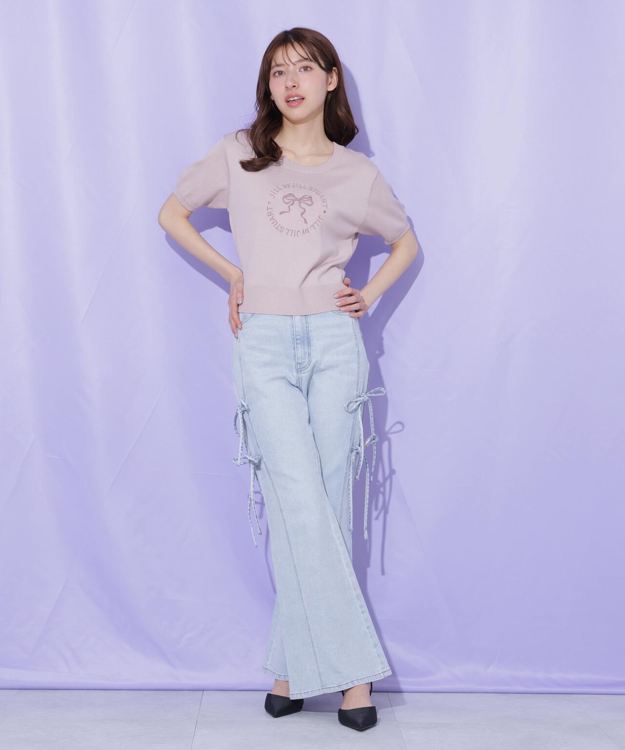 サイドリボンフレアデニム | JILL by JILL STUART（ジル バイ ジル