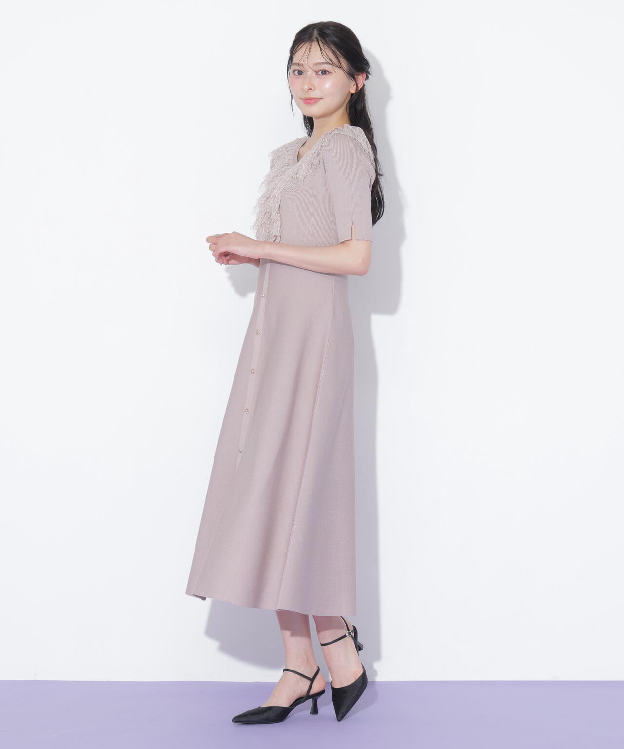レースフリルニットワンピース | JILL by JILL STUART（ジル バイ ジル