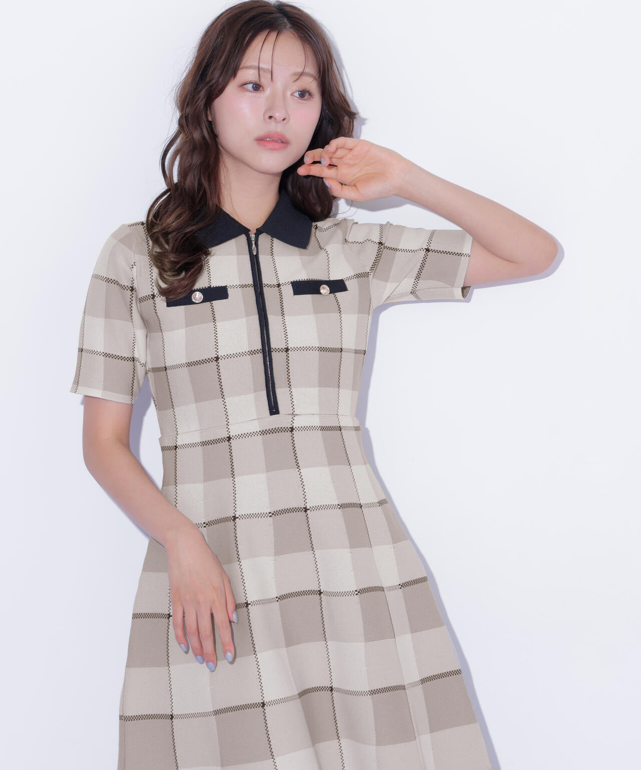 ビッグチェックニットワンピース | JILL by JILL STUART（ジル バイ