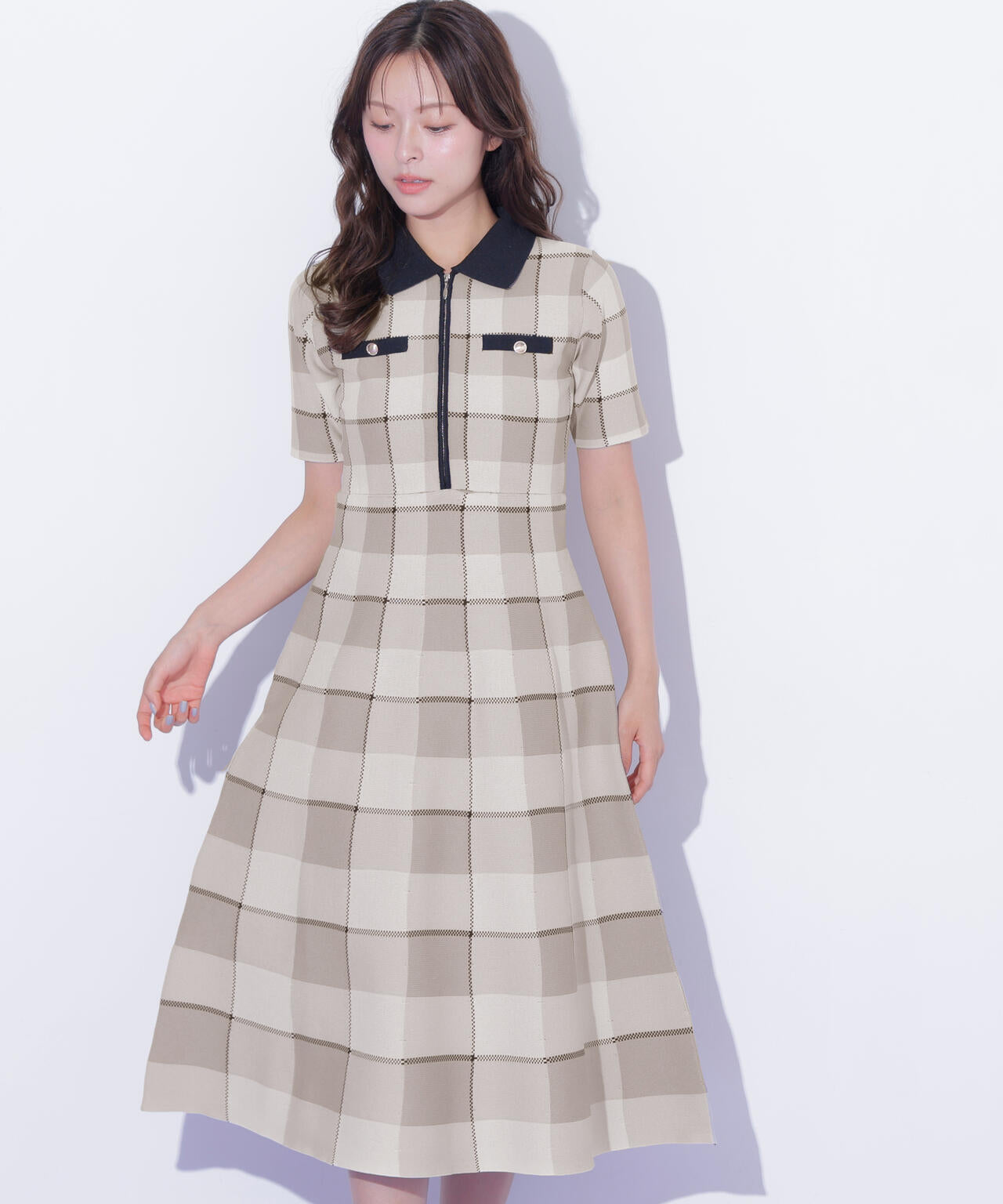 ビッグチェックニットワンピース | JILL by JILL STUART（ジル バイ