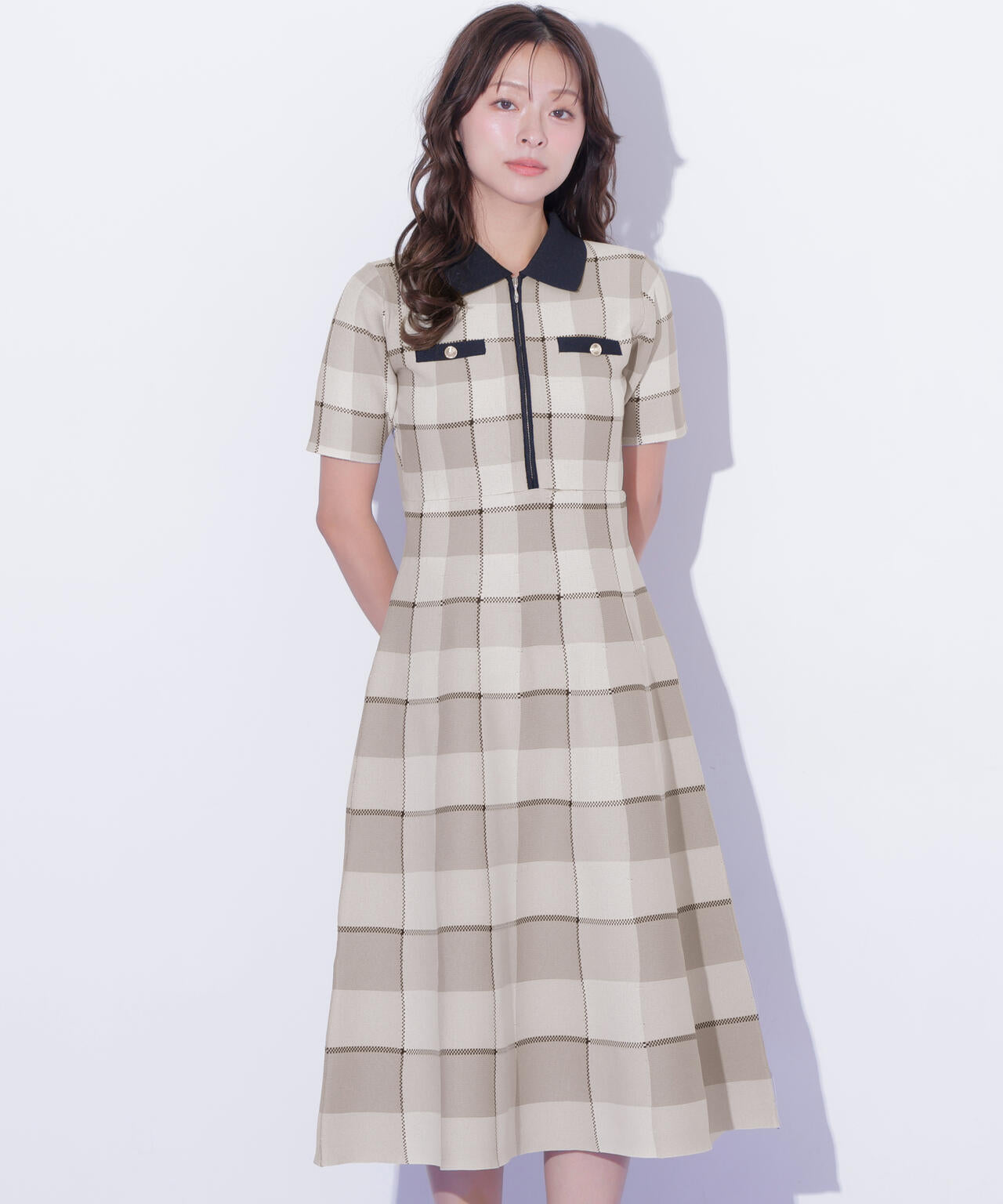 ビッグチェックニットワンピース | JILL by JILL STUART（ジル バイ